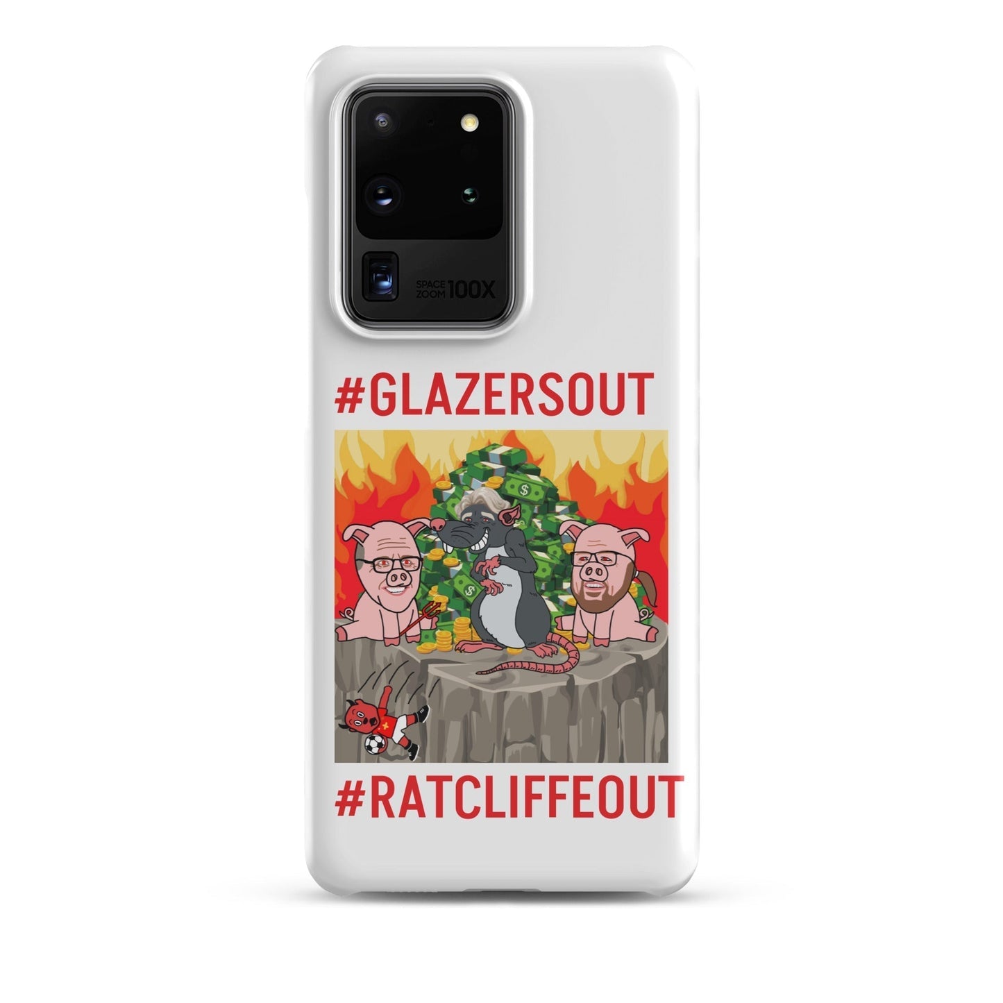 Manchester United Ratcliffe Out, Glazers Out Phone Snap Case for Samsung® Matte Samsung Galaxy S20 Ultra Mobile Phone Cases Football GlazersOut Manchester United RatcliffeOut Next Cult Brand