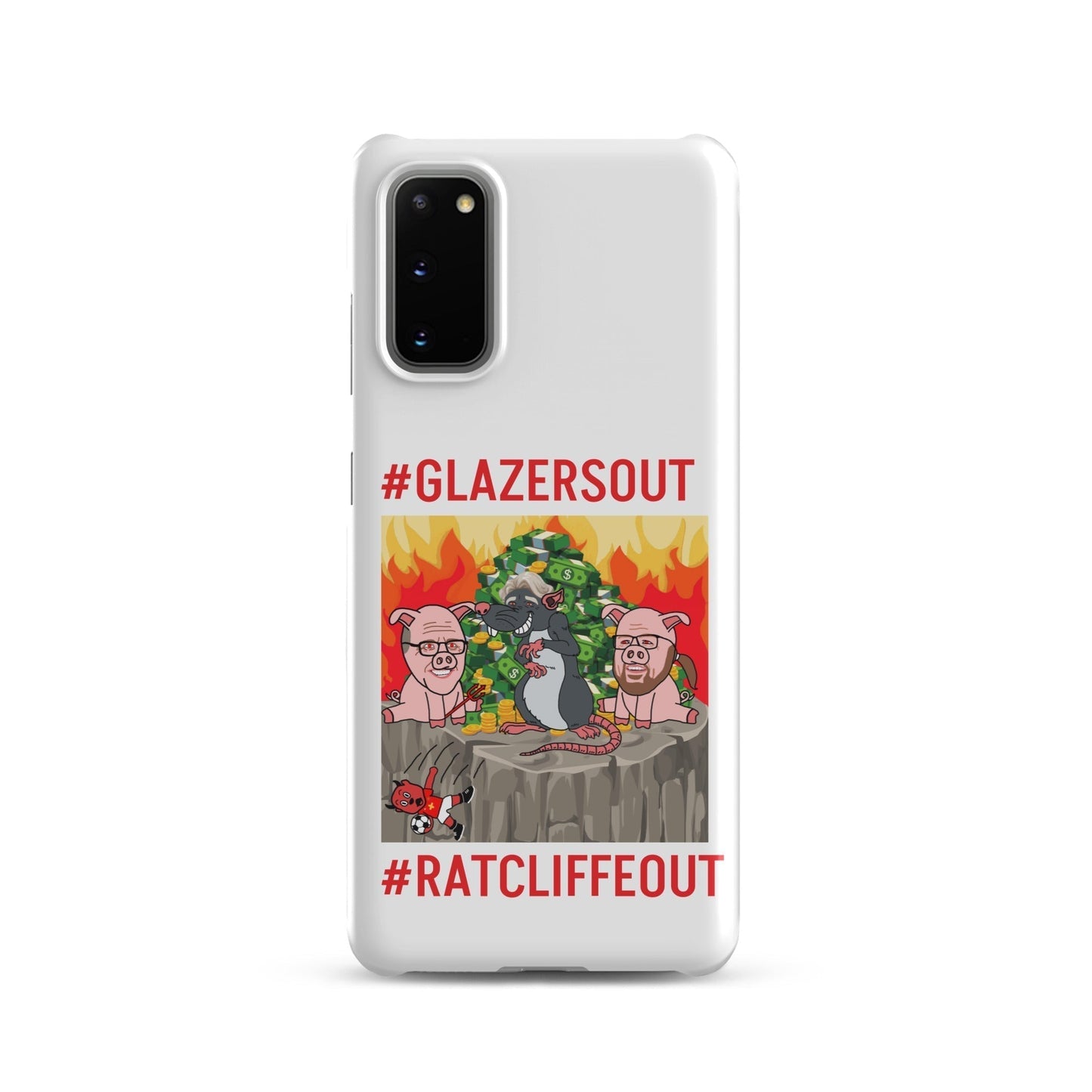 Manchester United Ratcliffe Out, Glazers Out Phone Snap Case for Samsung® Matte Samsung Galaxy S20 Mobile Phone Cases Football GlazersOut Manchester United RatcliffeOut Next Cult Brand