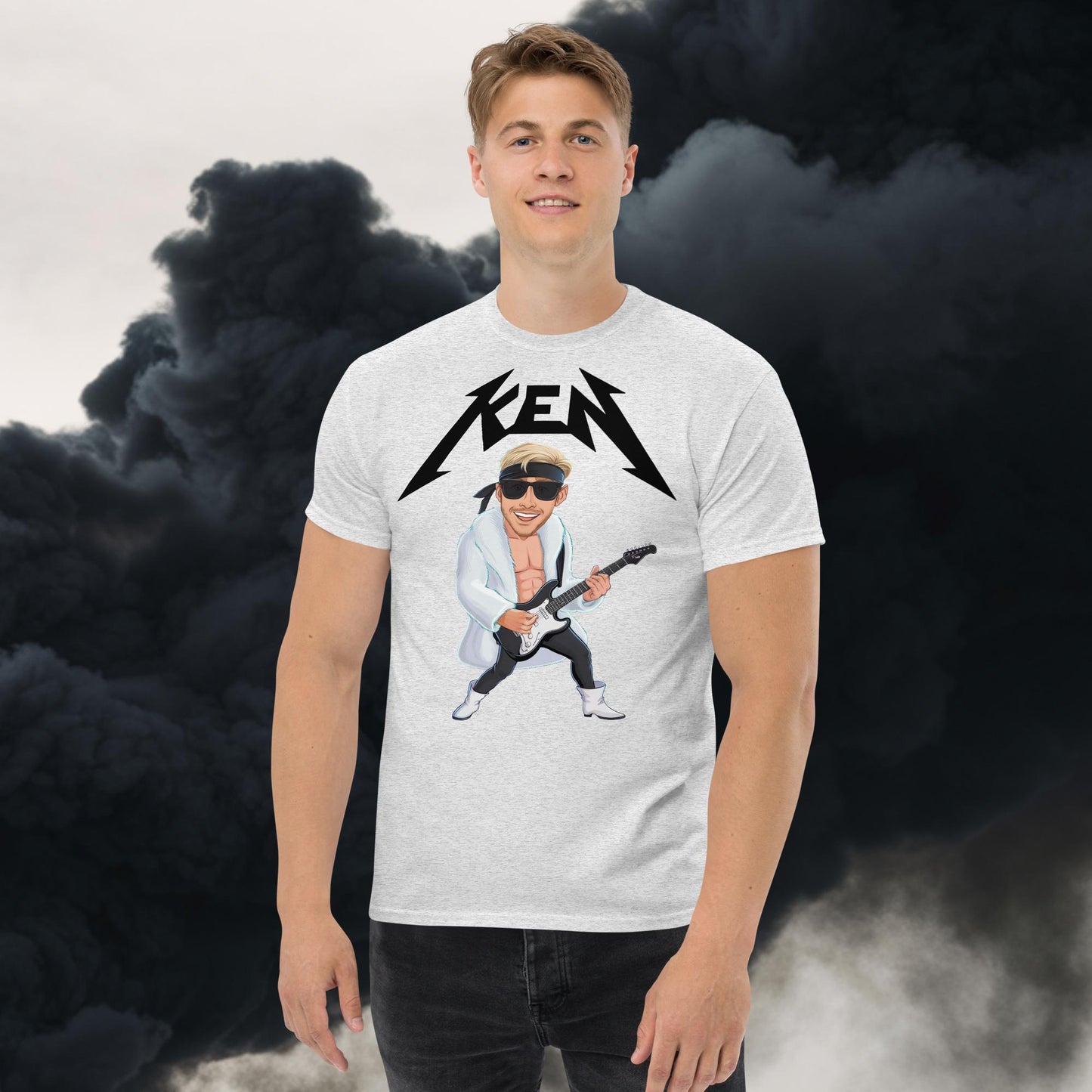 Rockstar Ken Barbie Movie Ryan Gosling tee Ash T-shirts Barbie Celebrities Ken Movies Ryan Gosling Next Cult Brand