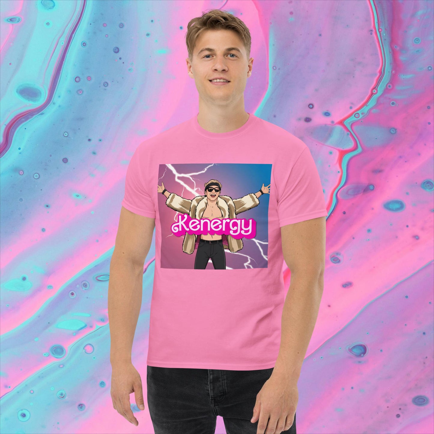 Kenergy Barbie Ryan Gosling Ken classic tee Azalea T-shirts Barbie Celebrities Ken Kenergy Movies Ryan Gosling Next Cult Brand