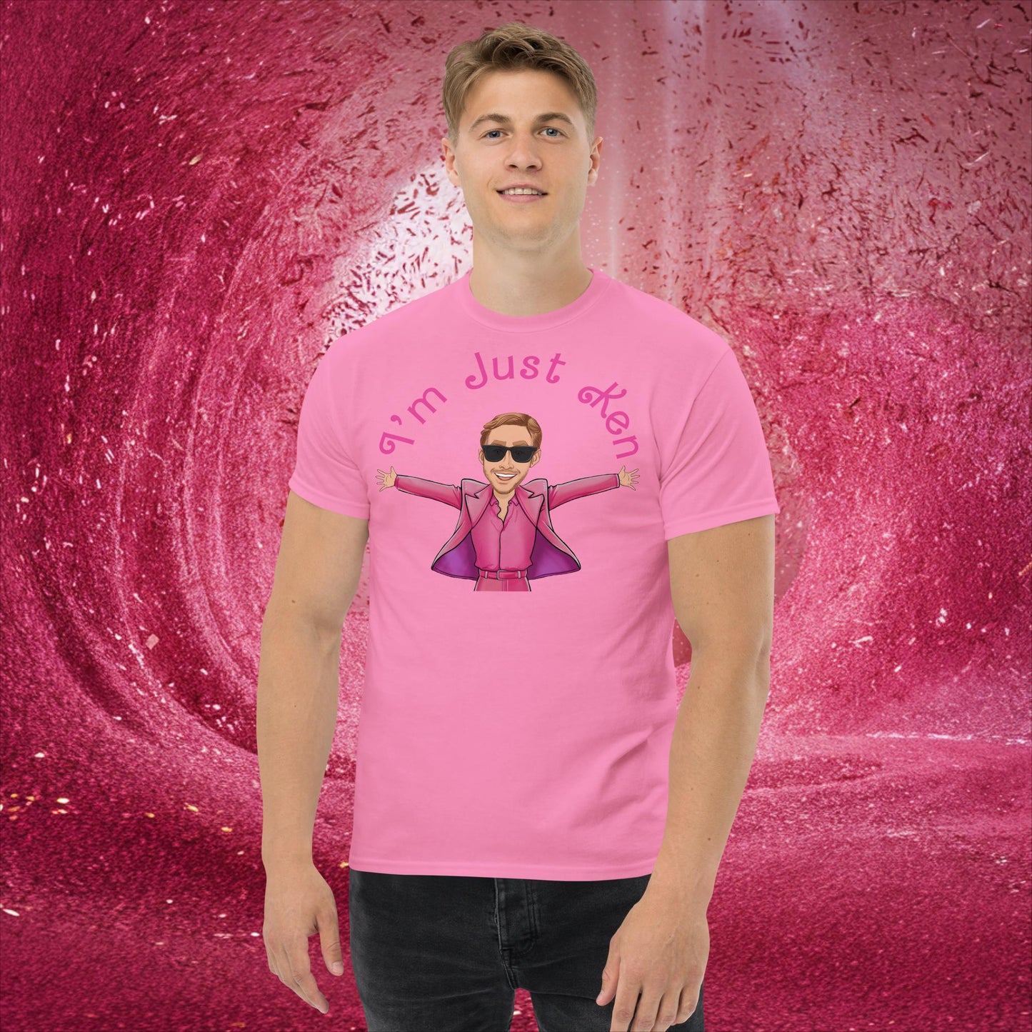 Ken Barbie Ryan Gosling I'm Just Ken classic tee Azalea T-shirts Barbie Celebrities Ken Movies Ryan Gosling Next Cult Brand