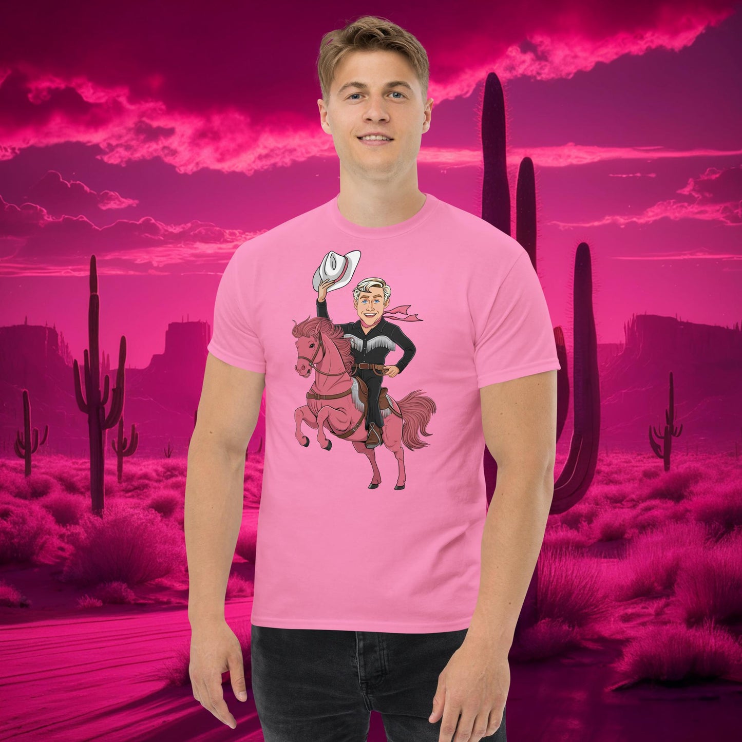 Ryan Gosling Ken Cowboy Horse Barbie Movie Patriarchy tee Azalea T-shirts Barbie Celebrities Ken Movies Ryan Gosling Next Cult Brand