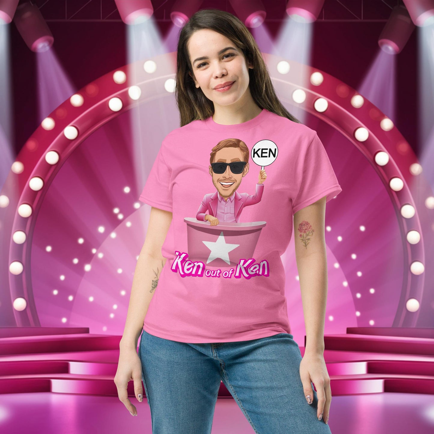 Ken out of Ken Ryan Gosling Barbie Movie tee Azalea T-shirts Barbie Celebrities Ken Movies Ryan Gosling Next Cult Brand