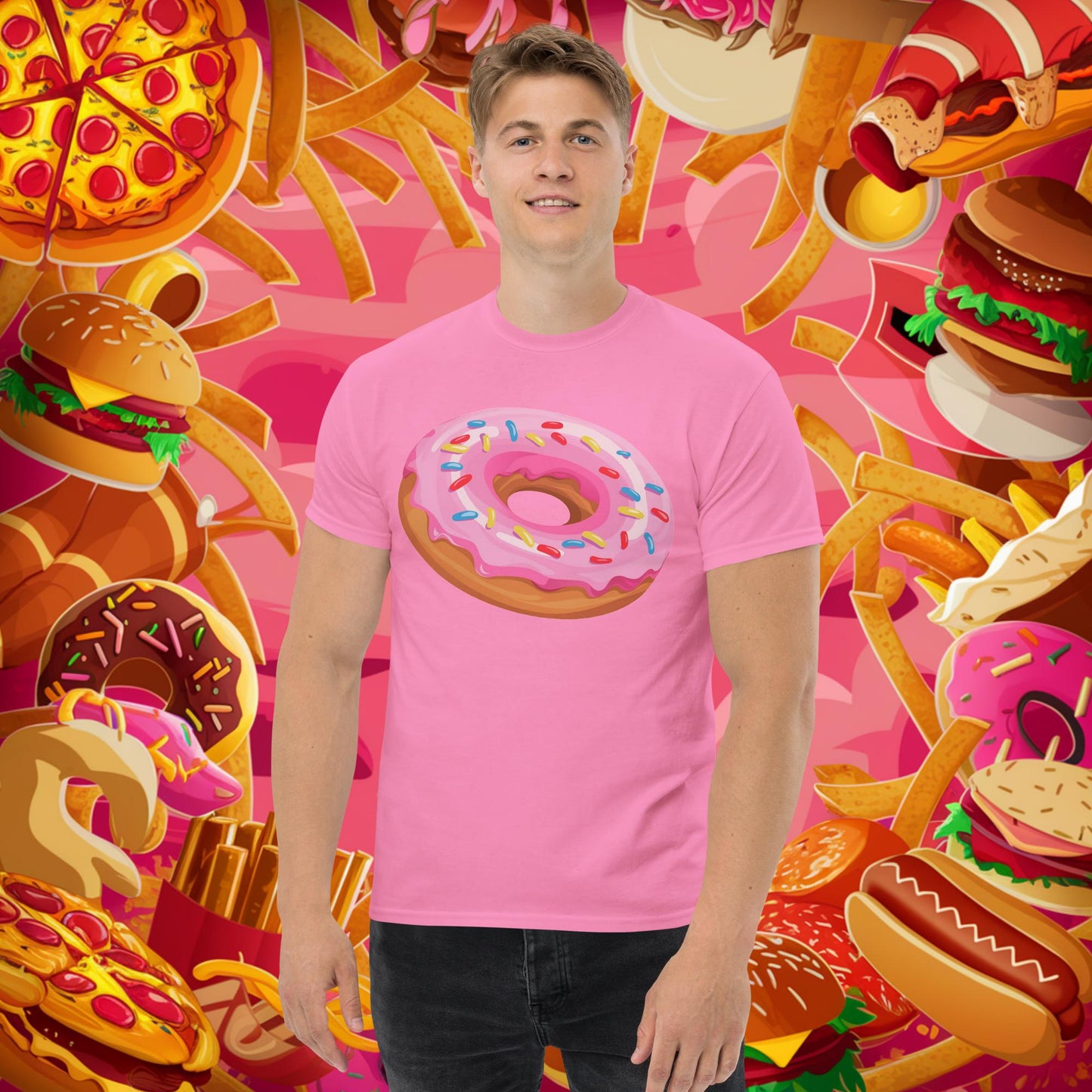 Pink Donut with sprinkles tee Azalea T-shirts Donuts Fast Food Next Cult Brand