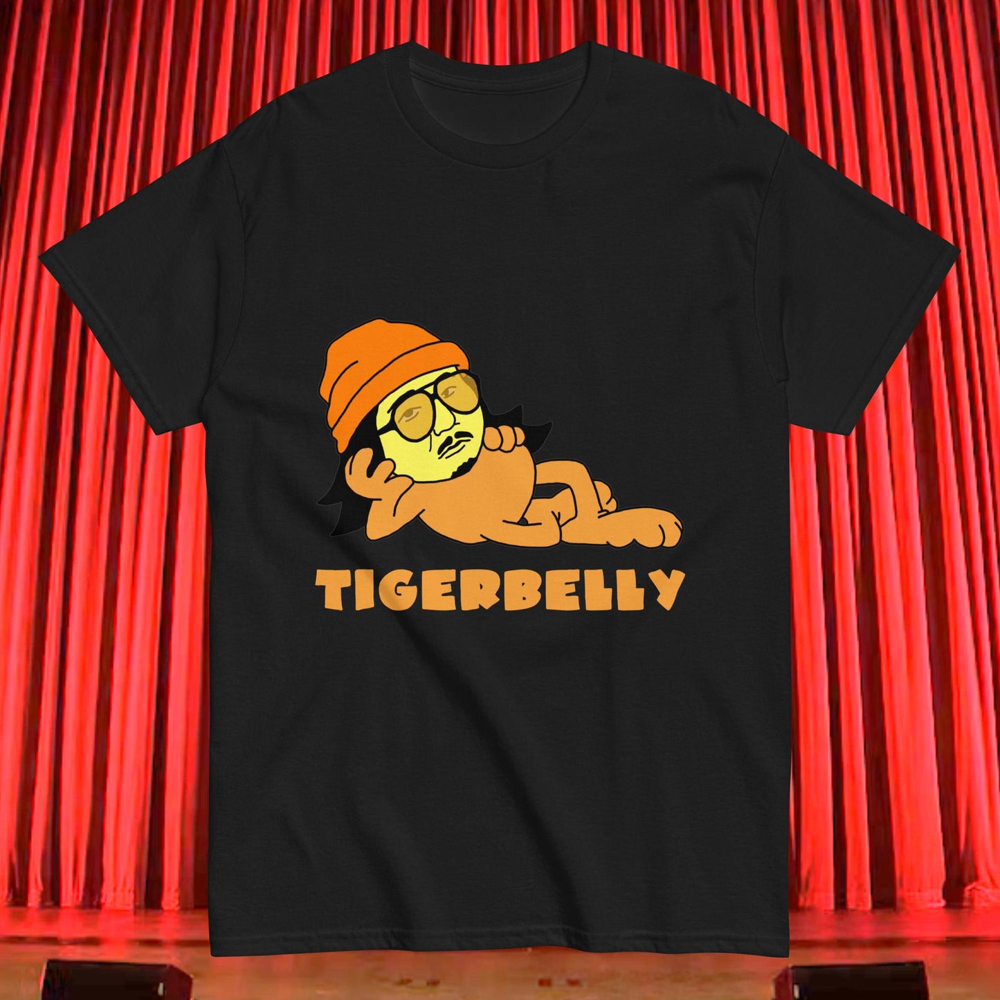 Bobby Lee Tigerbelly, Bobby Lee Merch, Tigerbelly Merch, Bobby Lee Gift, Funny Tigerbelly Gift, Tigerbelly Podcast, TigerBelly T-shirt Black T-shirts Bobby Lee Podcasts Stand-up Comedy TigerBelly Next Cult Brand