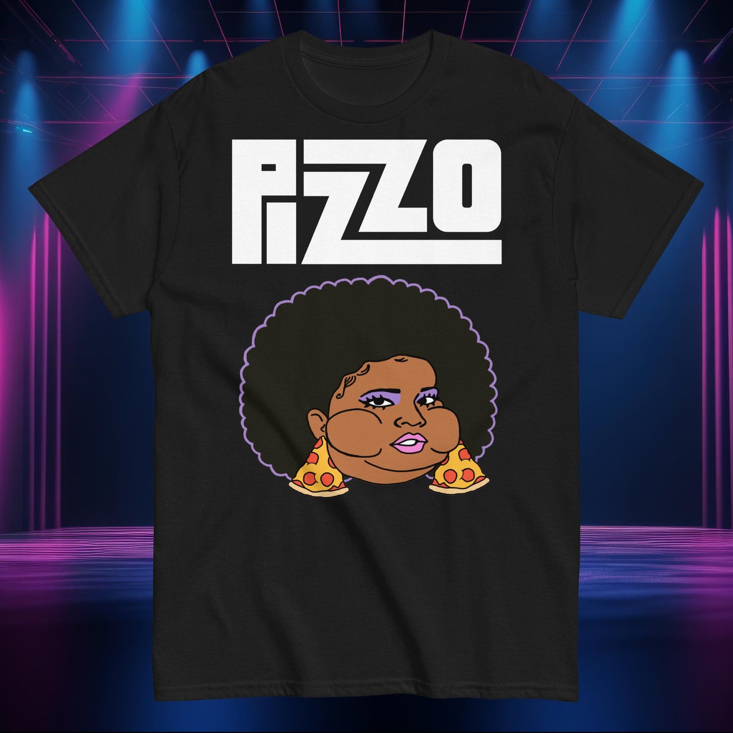 Pizzo Lizzo Pizza Lizzo Merch Lizzo Gift Body Positivity Body empowerment Lizzo T-shirt Black T-shirts Lizzo Music Next Cult Brand