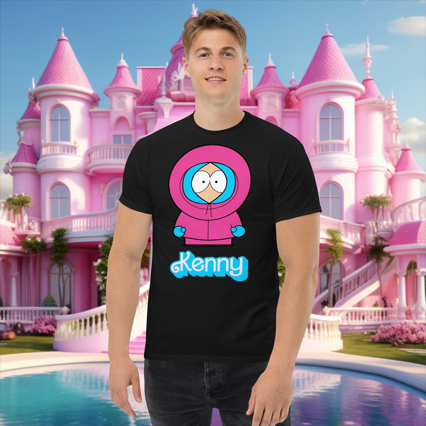 Kenny McCormick Ken Ryan Gosling Barbie South Park Kenny classic tee Black T-shirts Barbie Ken Kenny Movies South Park TV Shows Next Cult Brand
