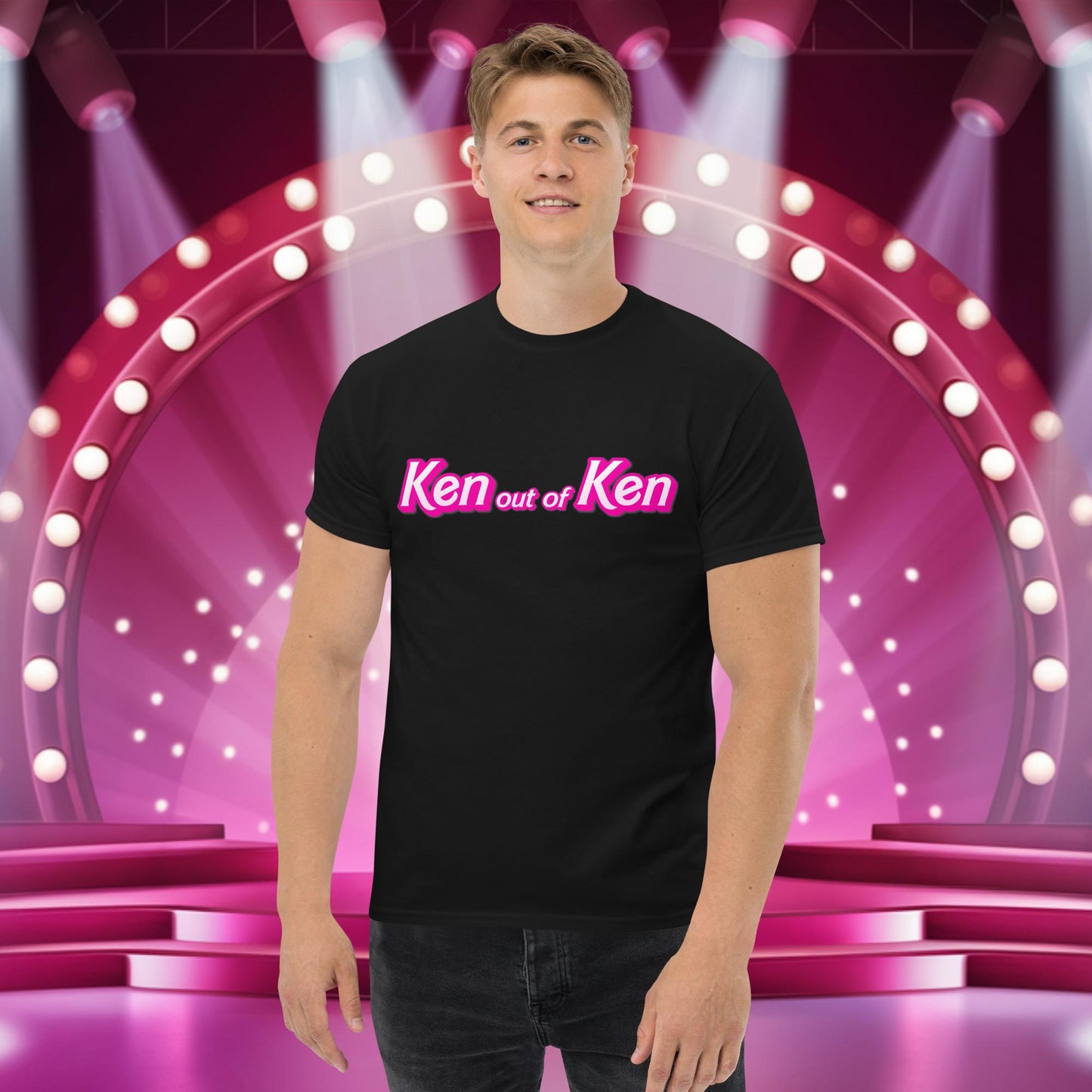 Ken out of Ken Barbie Movie tee Black T-shirts Barbie Ken Movies Next Cult Brand