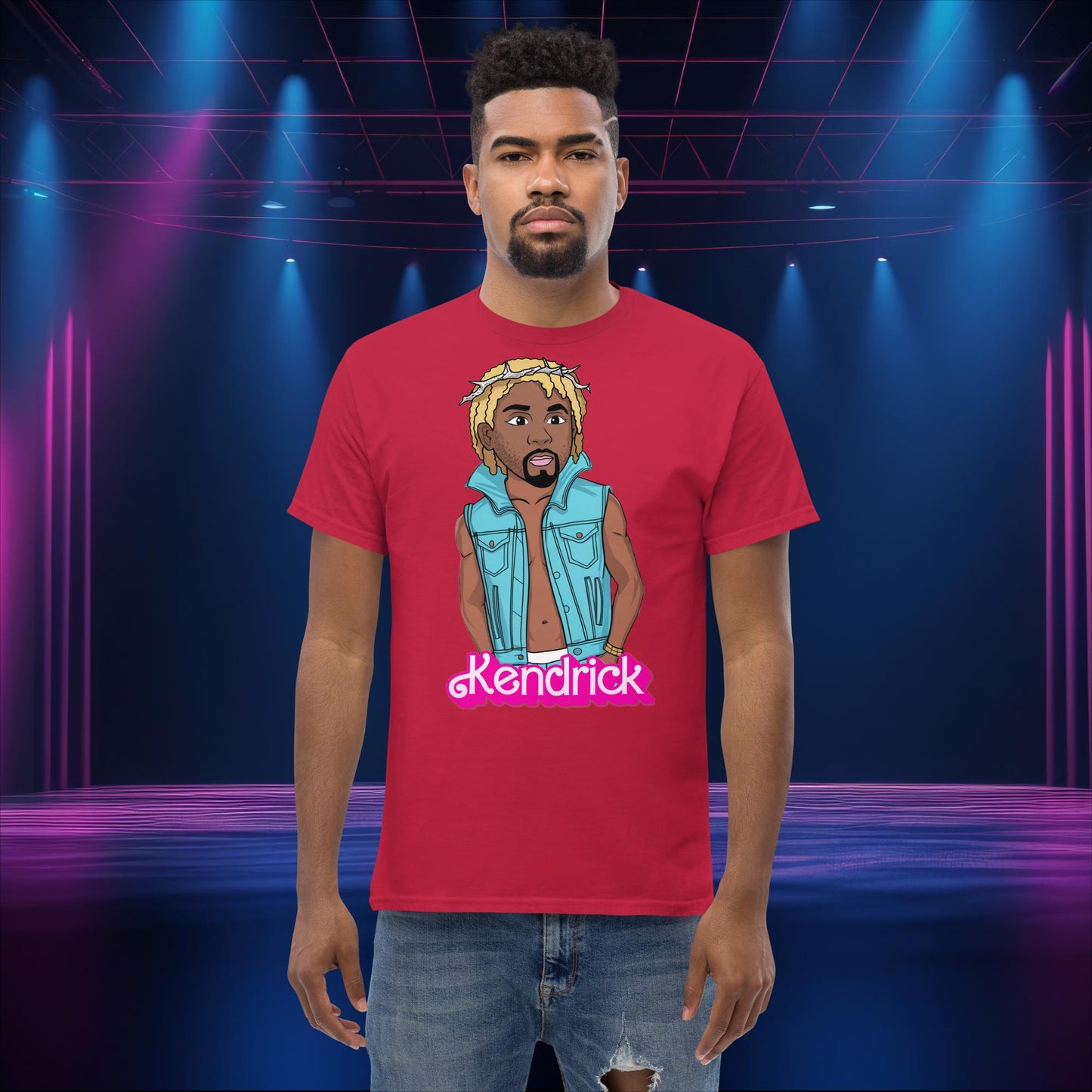 Kendrick Ken Ryan Gosling Barbie Hip Hop Rap Kendrick Lamar classic tee Cardinal T-shirts Barbie Ken Kendrick Lamar Movies Music Next Cult Brand