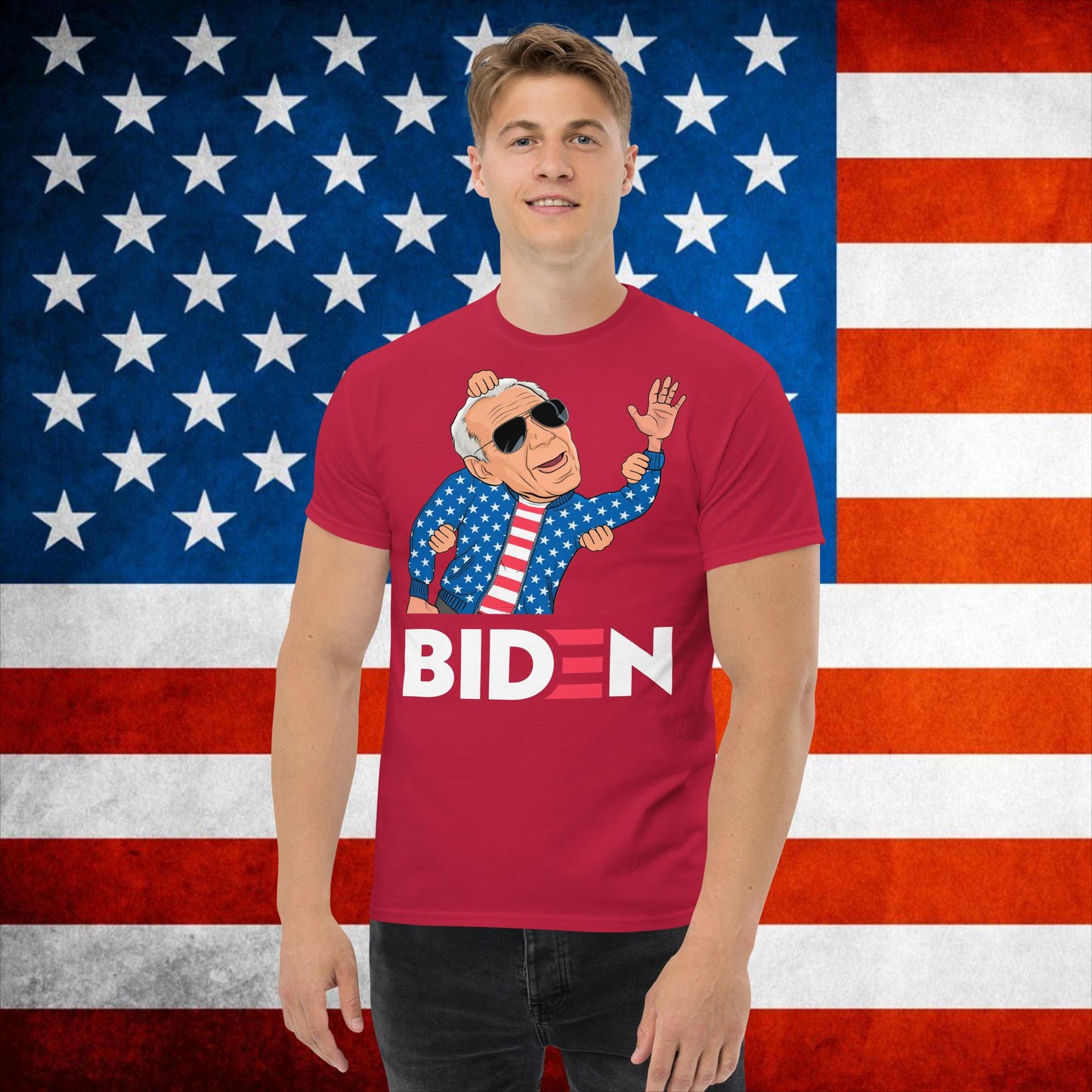 Weekend at Biden's Joe Biden Meme Democrat Republican Trump Gift Biden Gift 90s Vintage classic tee Cardinal T-shirts Democrats Joe Biden Politics Next Cult Brand