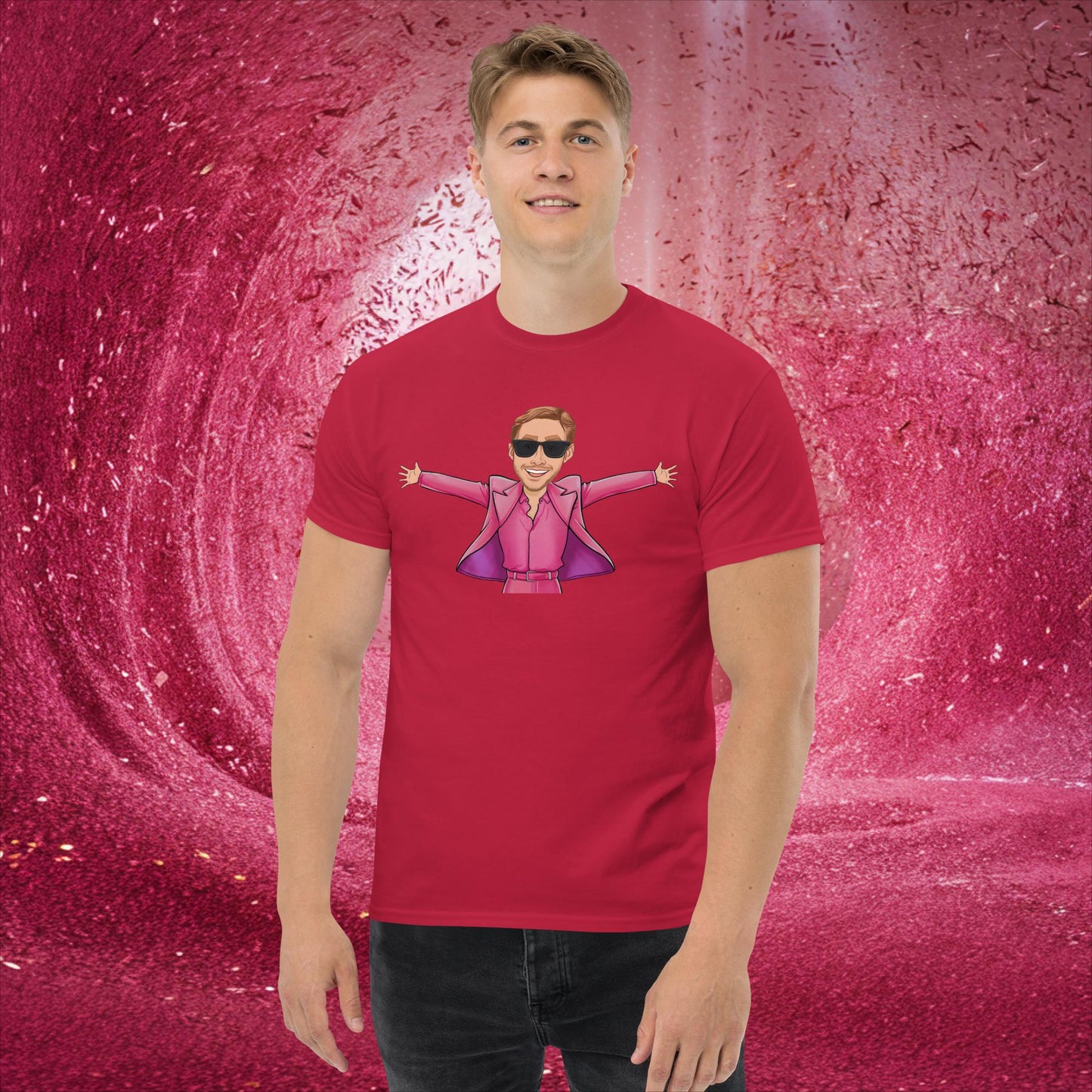 Ken Barbie Ryan Gosling I'm Just Ken classic tee Cardinal T-shirts Barbie Celebrities Ken Movies Ryan Gosling Next Cult Brand