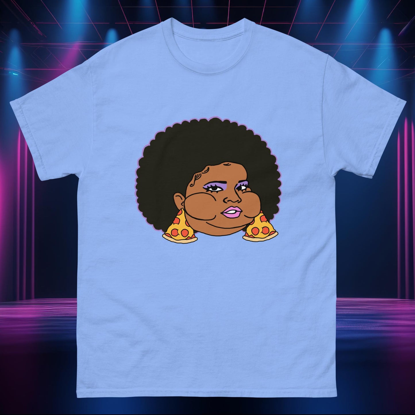 Pizzo Lizzo Pizza Lizzo Merch Lizzo Gift Body Positivity Body empowerment Lizzo classic tee Carolina Blue T-shirts Lizzo Music Next Cult Brand