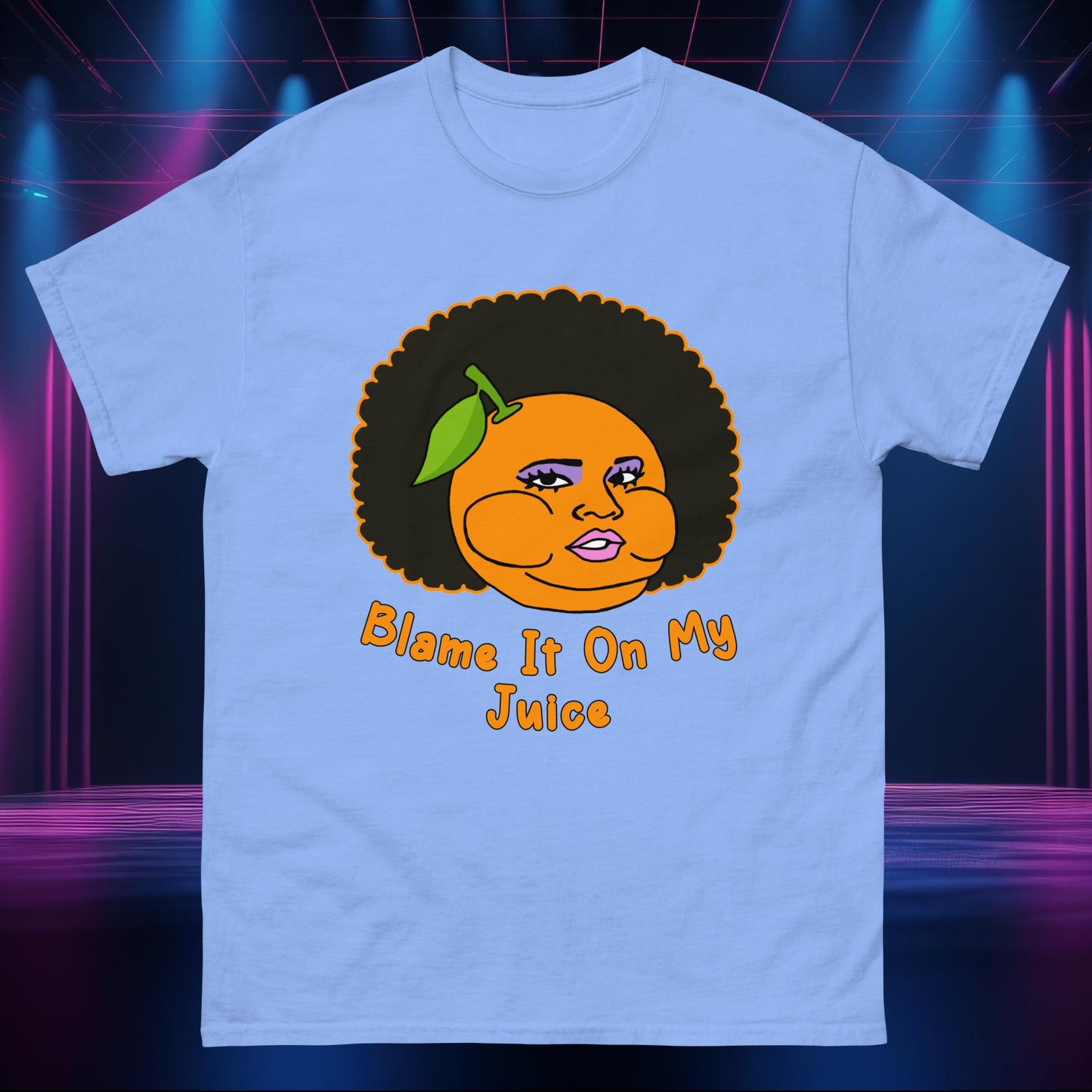 Blame It On My Juice Lizzo Special Tour Lizzo Merch Lizzo Gift Lizzo Song Lyrics Lizzo Shirt Carolina Blue T-shirts Lizzo Music Next Cult Brand