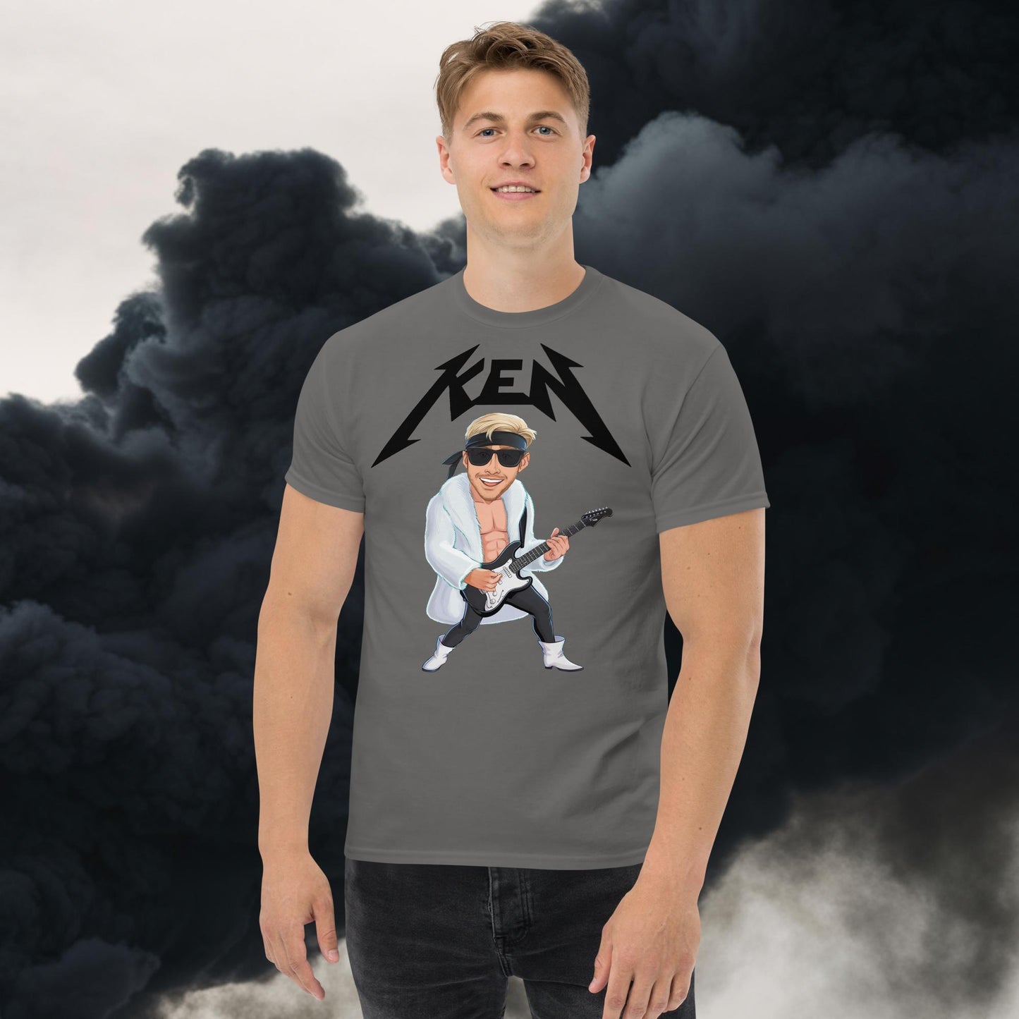 Rockstar Ken Barbie Movie Ryan Gosling tee Charcoal T-shirts Barbie Celebrities Ken Movies Ryan Gosling Next Cult Brand