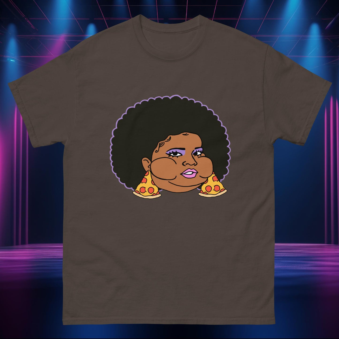 Pizzo Lizzo Pizza Lizzo Merch Lizzo Gift Body Positivity Body empowerment Lizzo classic tee Dark Chocolate T-shirts Lizzo Music Next Cult Brand