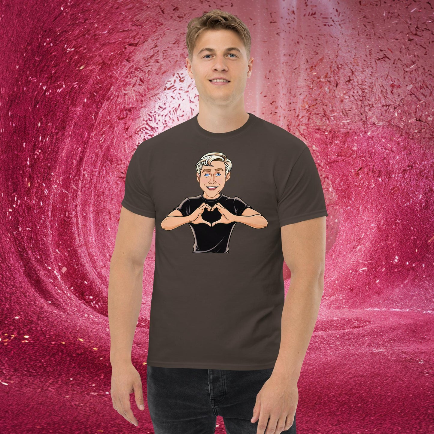 I Love Ryan Gosling Ken Barbie Movie I am Kenough tee Dark Chocolate T-shirts Barbie Celebrities Ken Movies Ryan Gosling Next Cult Brand