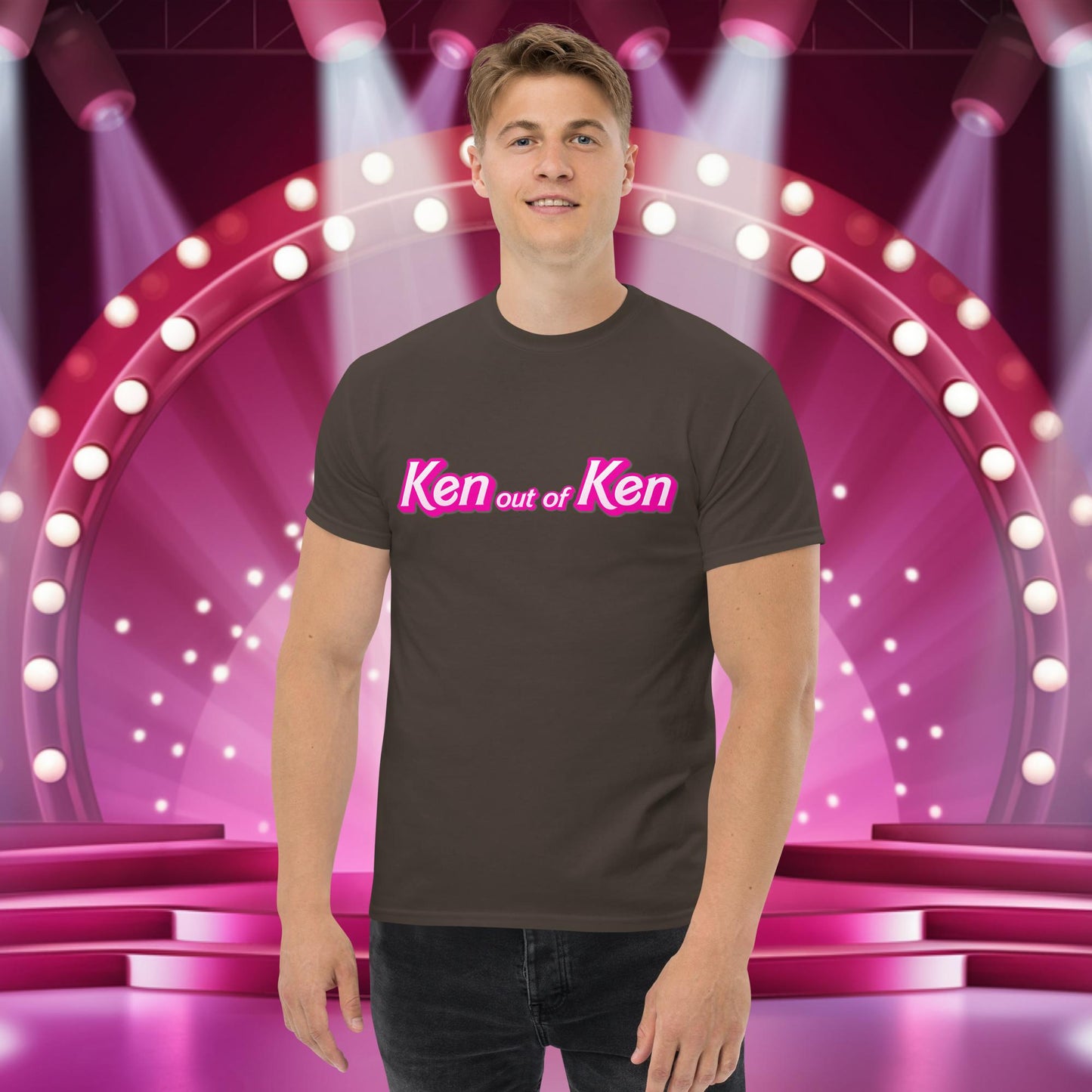 Ken out of Ken Barbie Movie tee Dark Chocolate T-shirts Barbie Ken Movies Next Cult Brand