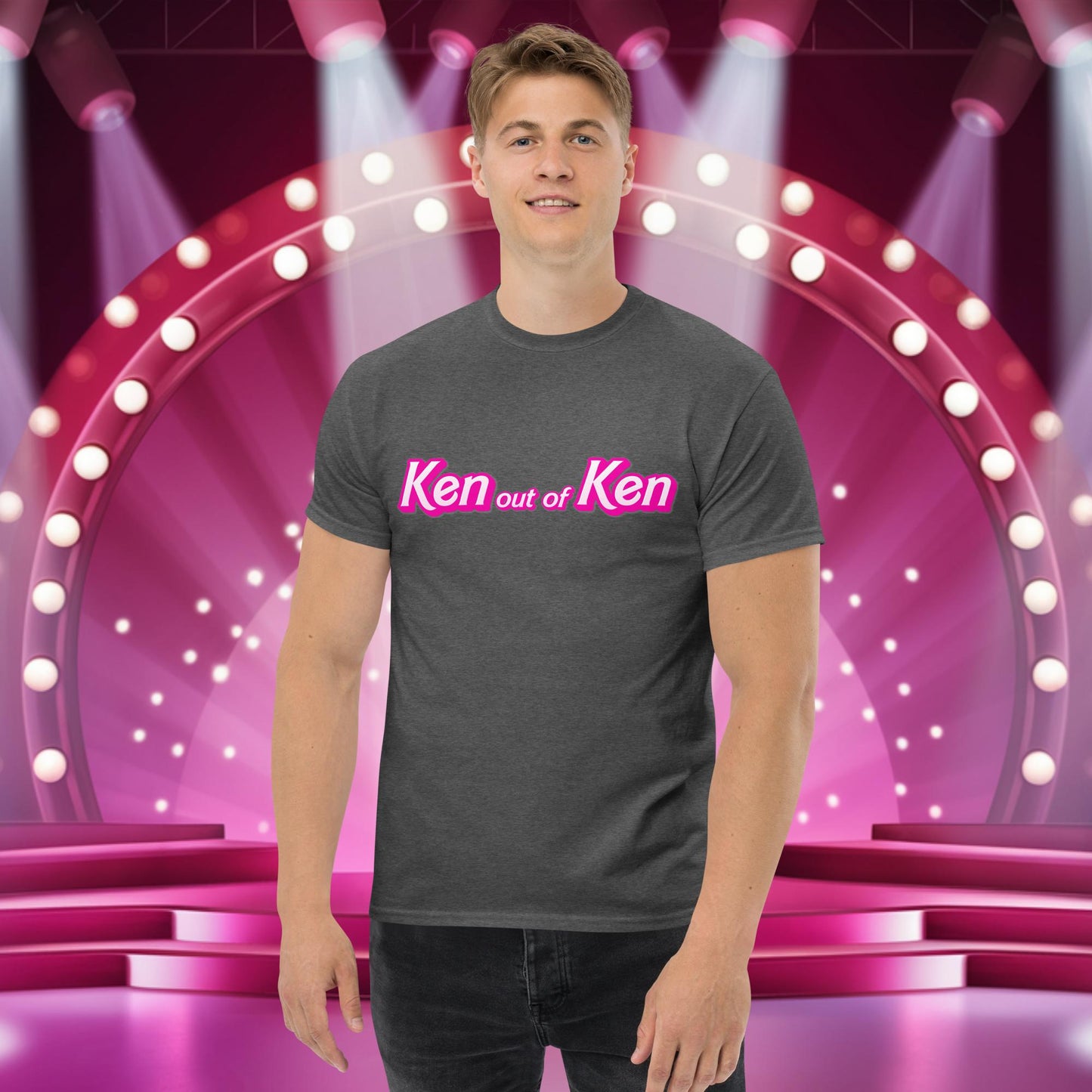Ken out of Ken Barbie Movie tee Dark Heather T-shirts Barbie Ken Movies Next Cult Brand