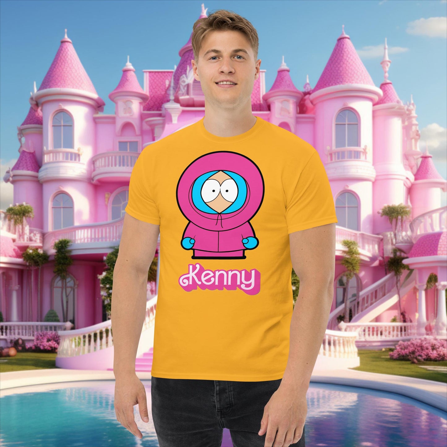 Kenny McCormick Ken Ryan Gosling Barbie South Park Kenny classic tee Gold T-shirts Barbie Ken Kenny Movies South Park TV Shows Next Cult Brand