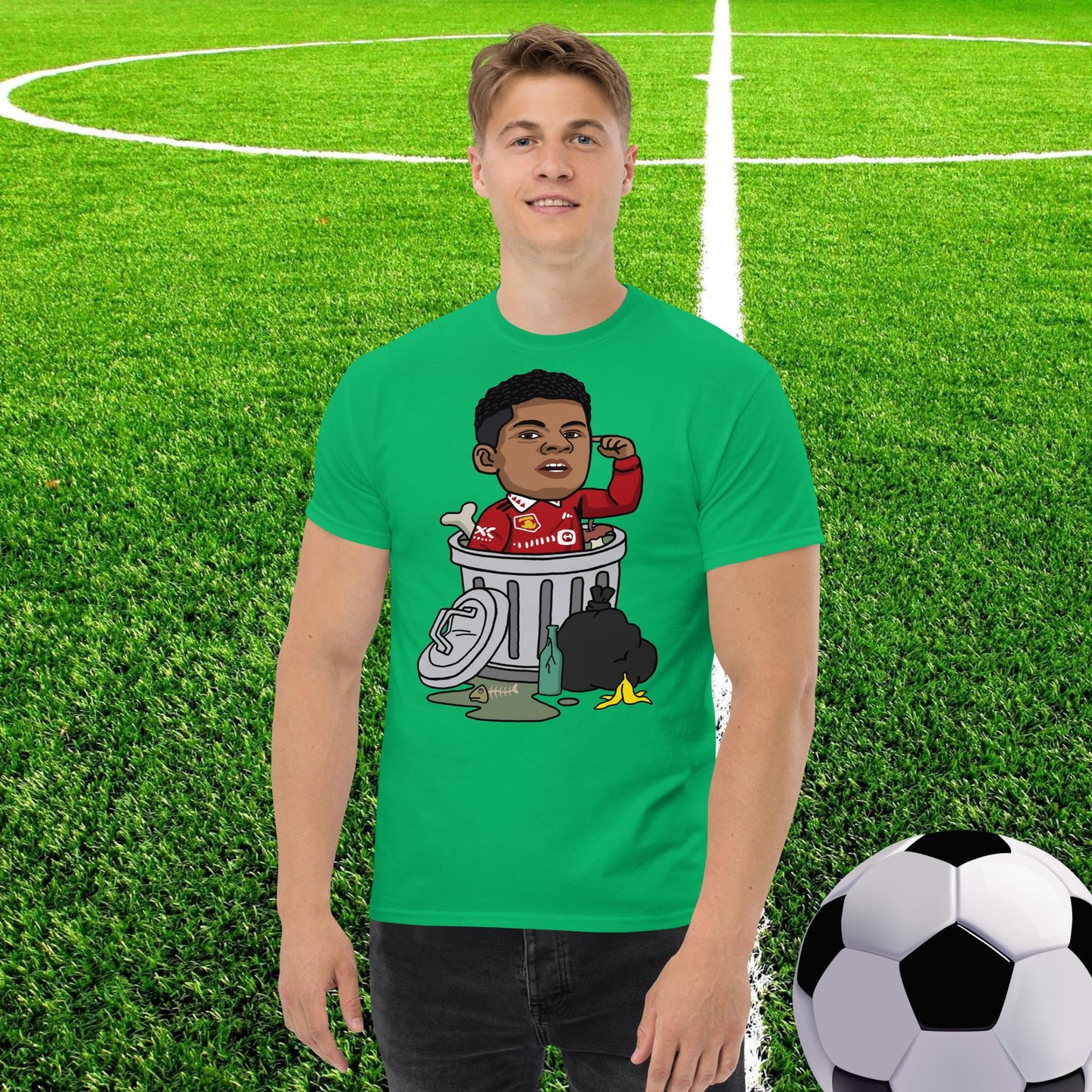 Trashford Marcus Rashford Manchester United Gift Man United Gift Marcus Rashford tee Irish Green T-shirts Football Manchester United Marcus Rashford Next Cult Brand