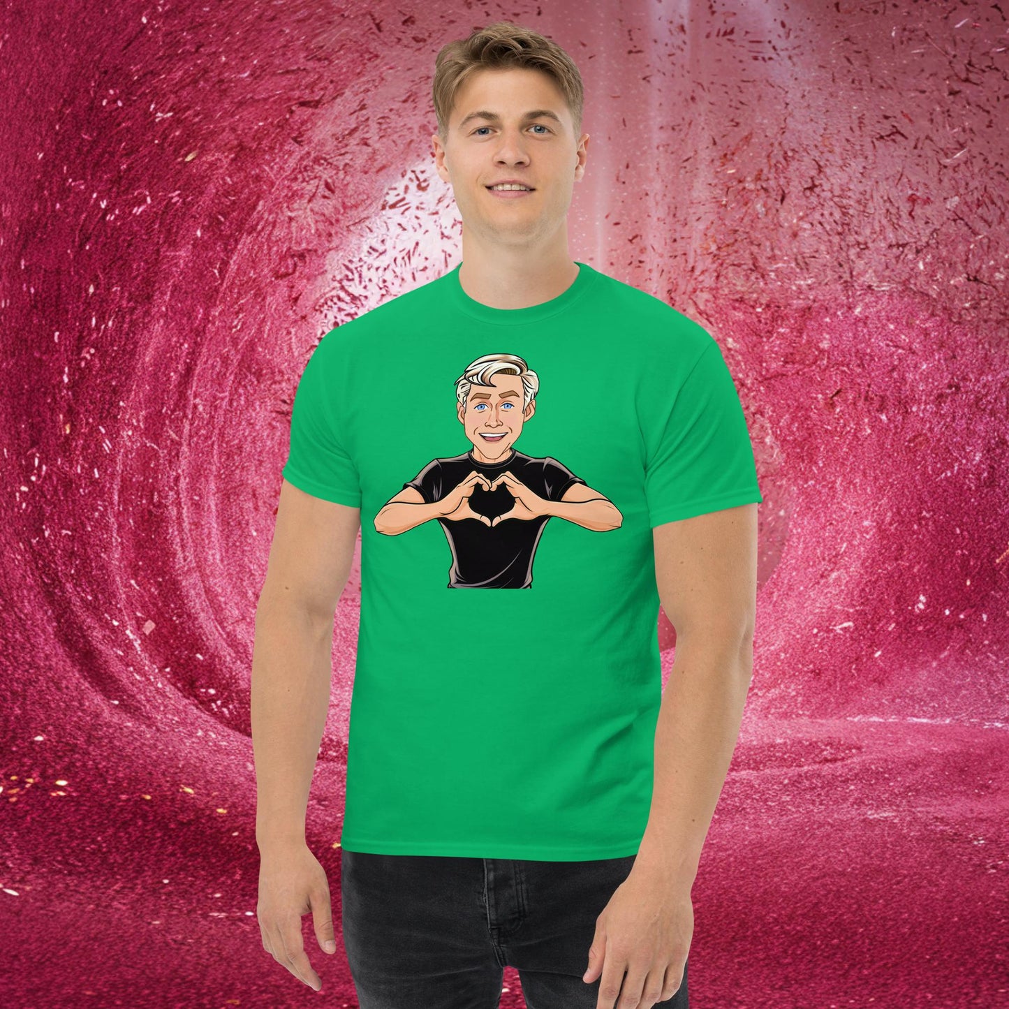 I Love Ryan Gosling Ken Barbie Movie I am Kenough tee Irish Green T-shirts Barbie Celebrities Ken Movies Ryan Gosling Next Cult Brand