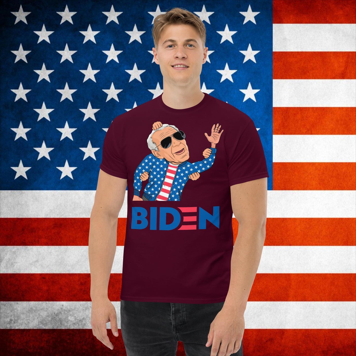 Joe Biden T-shirt Biden Shirt Biden Meme T shirt Democrat Tshirt Republican Shirt Trump T-shirt Politics Tee Elections Shirt Biden 2024 Giftclassic tee Maroon T-shirts Democrats Joe Biden Politics Next Cult Brand