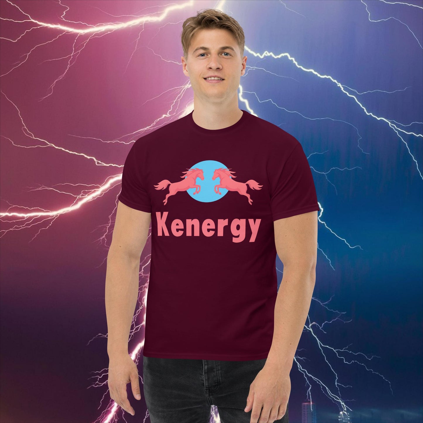 Kenergy Red Bull Ken Barbie Ryan Gosling Kenergy classic tee Maroon T-shirts Barbie Ken Kenergy Movies Next Cult Brand