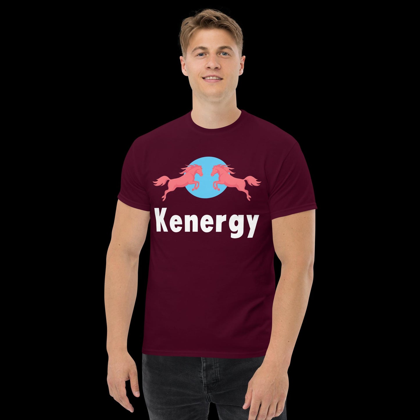 Kenergy Red Bull Ken Barbie Ryan Gosling Kenergy classic tee Maroon T-shirts Barbie Ken Kenergy Movies Next Cult Brand