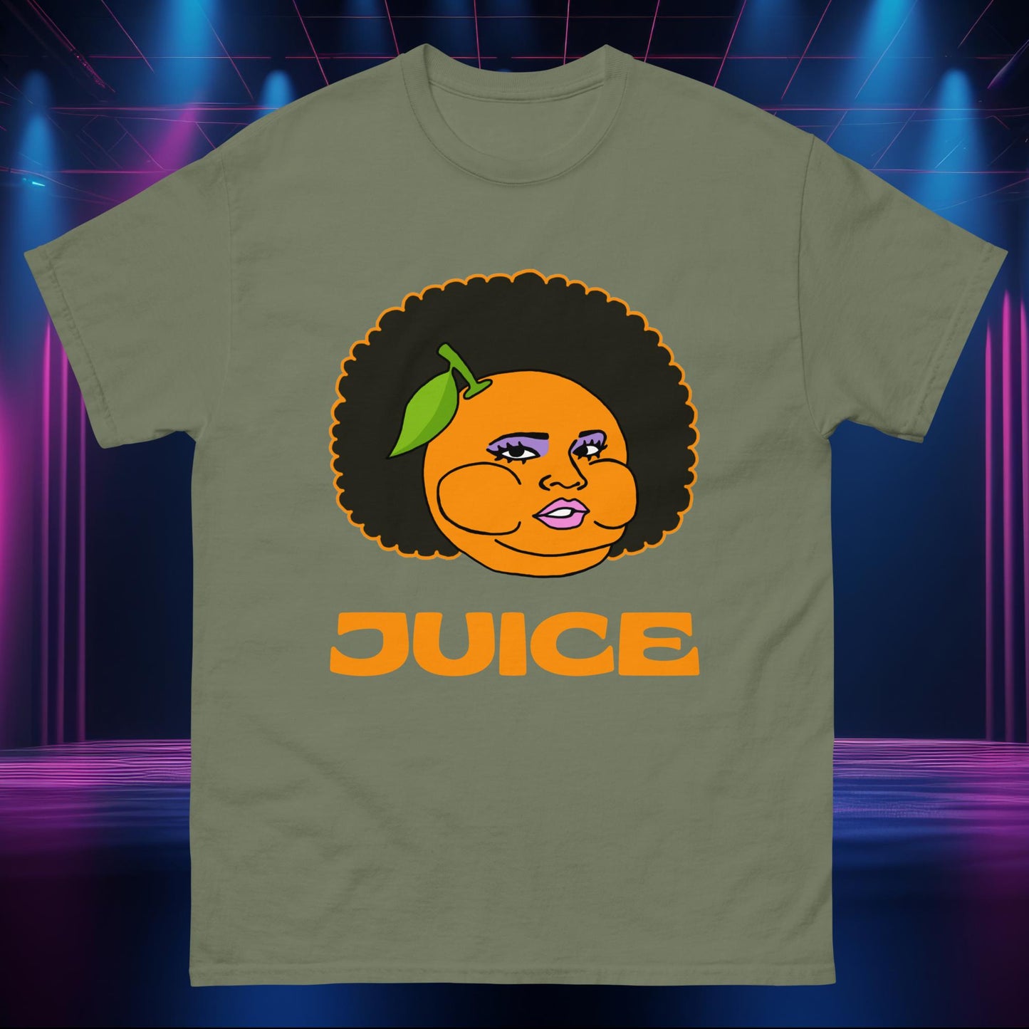 Blame It On My Juice Lizzo Special Tour Lizzo Merch Lizzo Gift Lizzo Song Lyrics Lizzo classic tee Military Green T-shirts Lizzo Music Next Cult Brand
