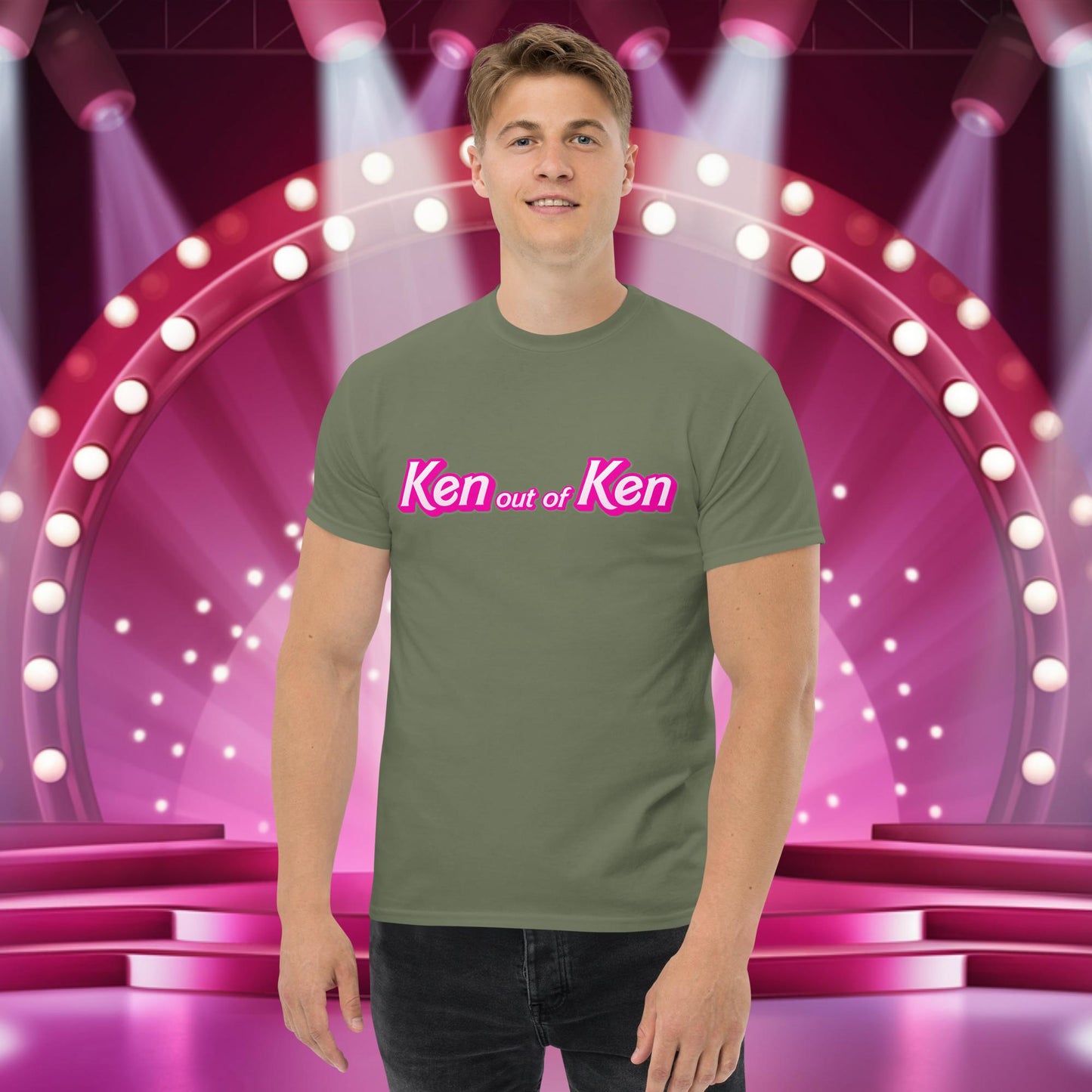 Ken out of Ken Barbie Movie tee Military Green T-shirts Barbie Ken Movies Next Cult Brand