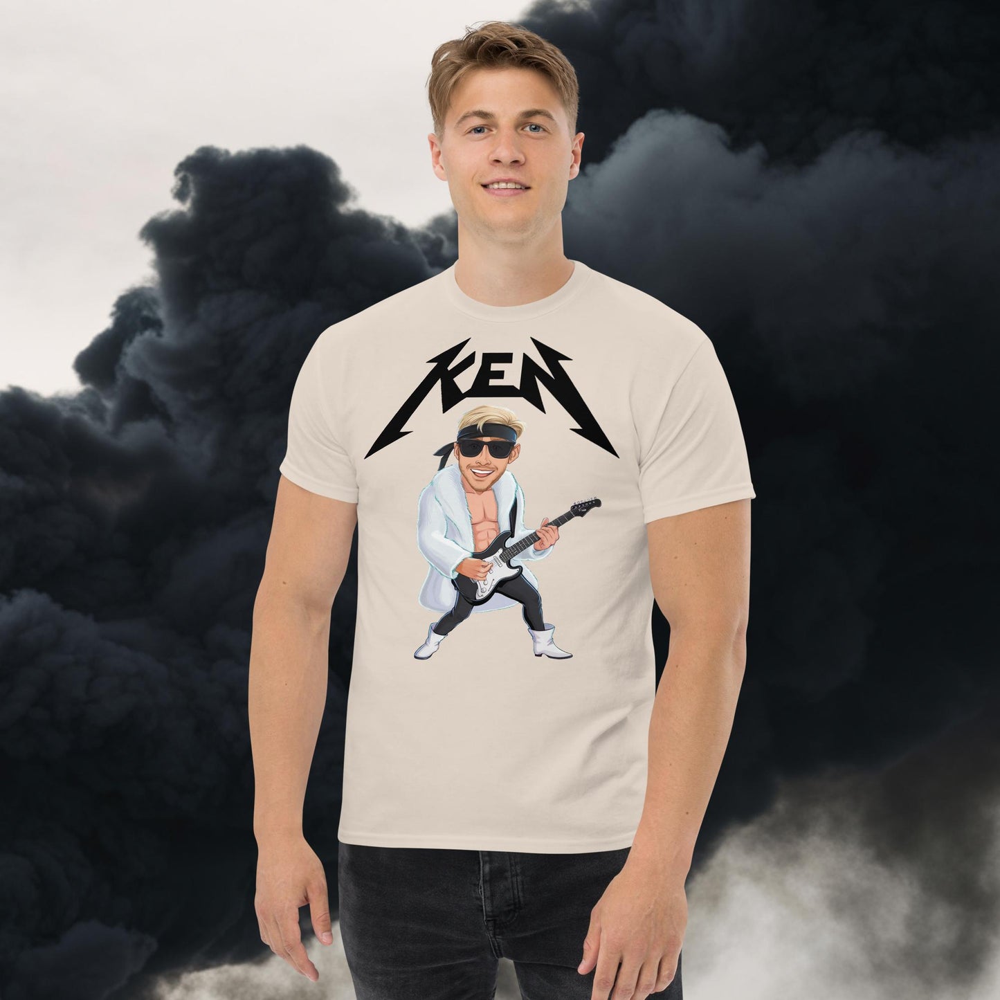 Rockstar Ken Barbie Movie Ryan Gosling tee Natural T-shirts Barbie Celebrities Ken Movies Ryan Gosling Next Cult Brand