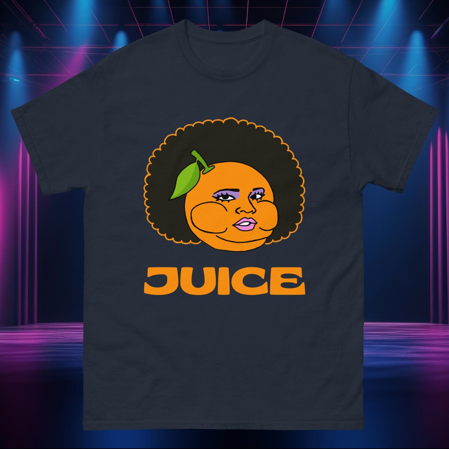 Blame It On My Juice Lizzo Special Tour Lizzo Merch Lizzo Gift Lizzo Song Lyrics Lizzo classic tee Navy T-shirts Lizzo Music Next Cult Brand