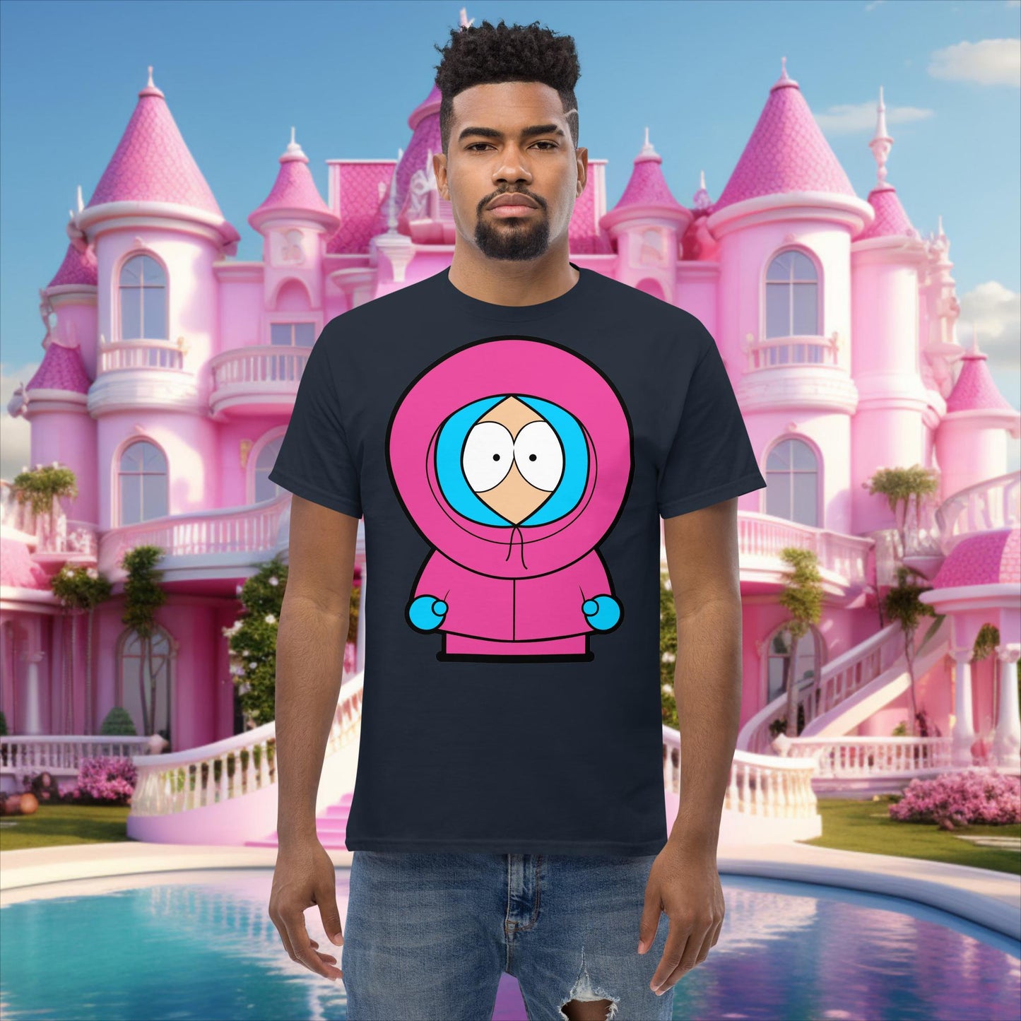 Kenny McCormick Ken Ryan Gosling Barbie South Park Kenny classic tee Navy T-shirts Barbie Ken Kenny Movies South Park TV Shows Next Cult Brand