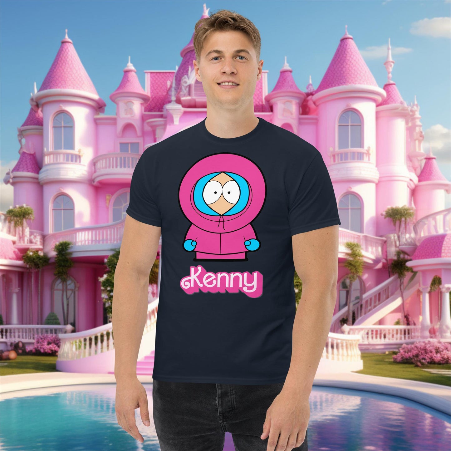 Kenny McCormick Ken Ryan Gosling Barbie South Park Kenny classic tee Navy T-shirts Barbie Ken Kenny Movies South Park TV Shows Next Cult Brand