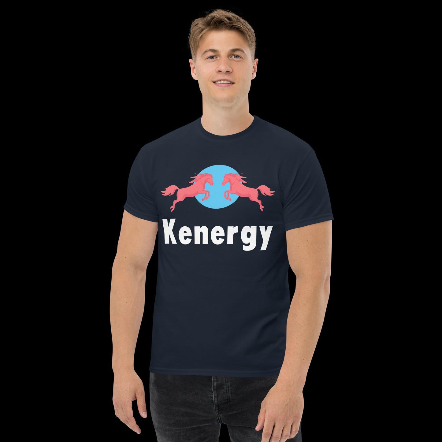 Kenergy Red Bull Ken Barbie Ryan Gosling Kenergy classic tee Navy T-shirts Barbie Ken Kenergy Movies Next Cult Brand