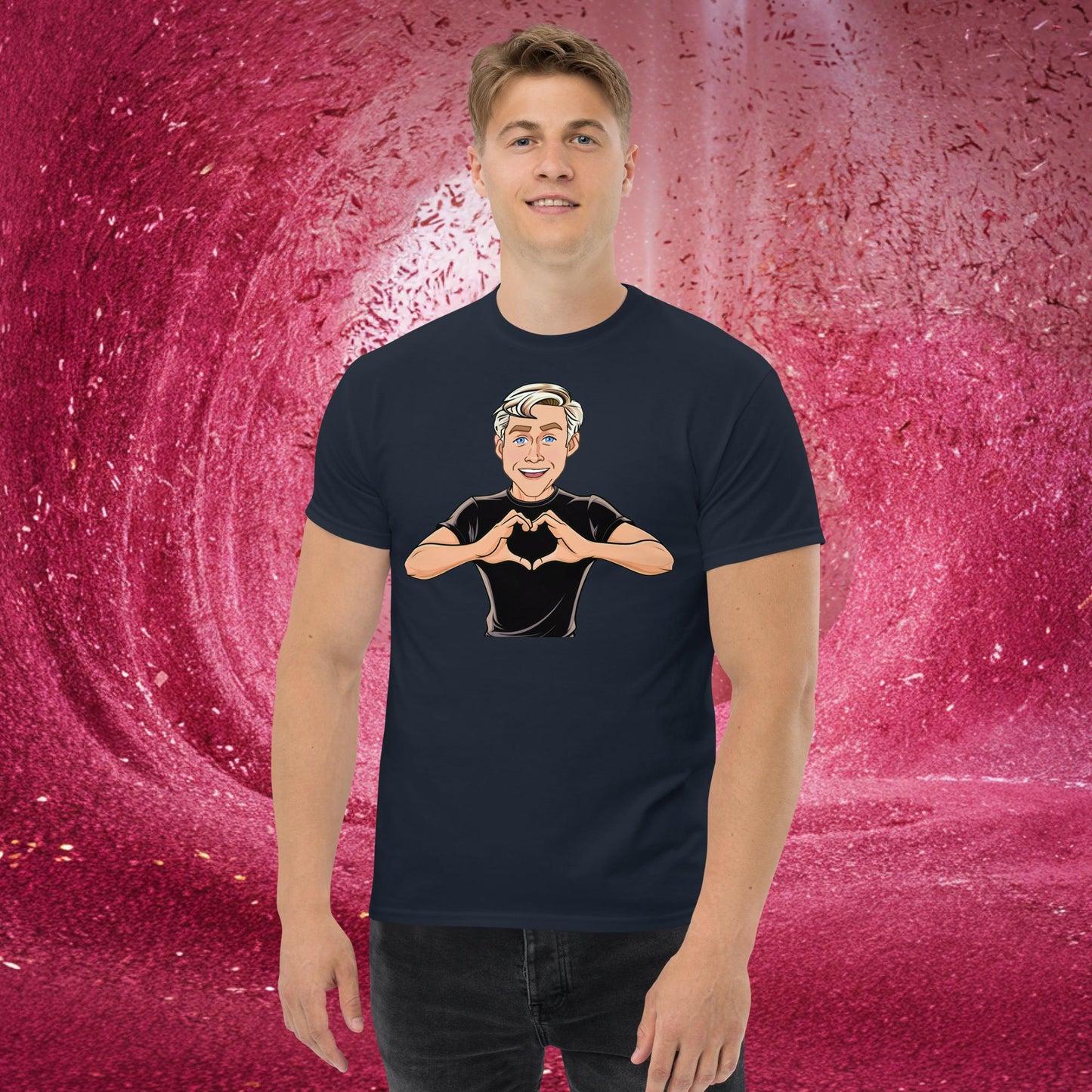 I Love Ryan Gosling Ken Barbie Movie I am Kenough tee Navy T-shirts Barbie Celebrities Ken Movies Ryan Gosling Next Cult Brand