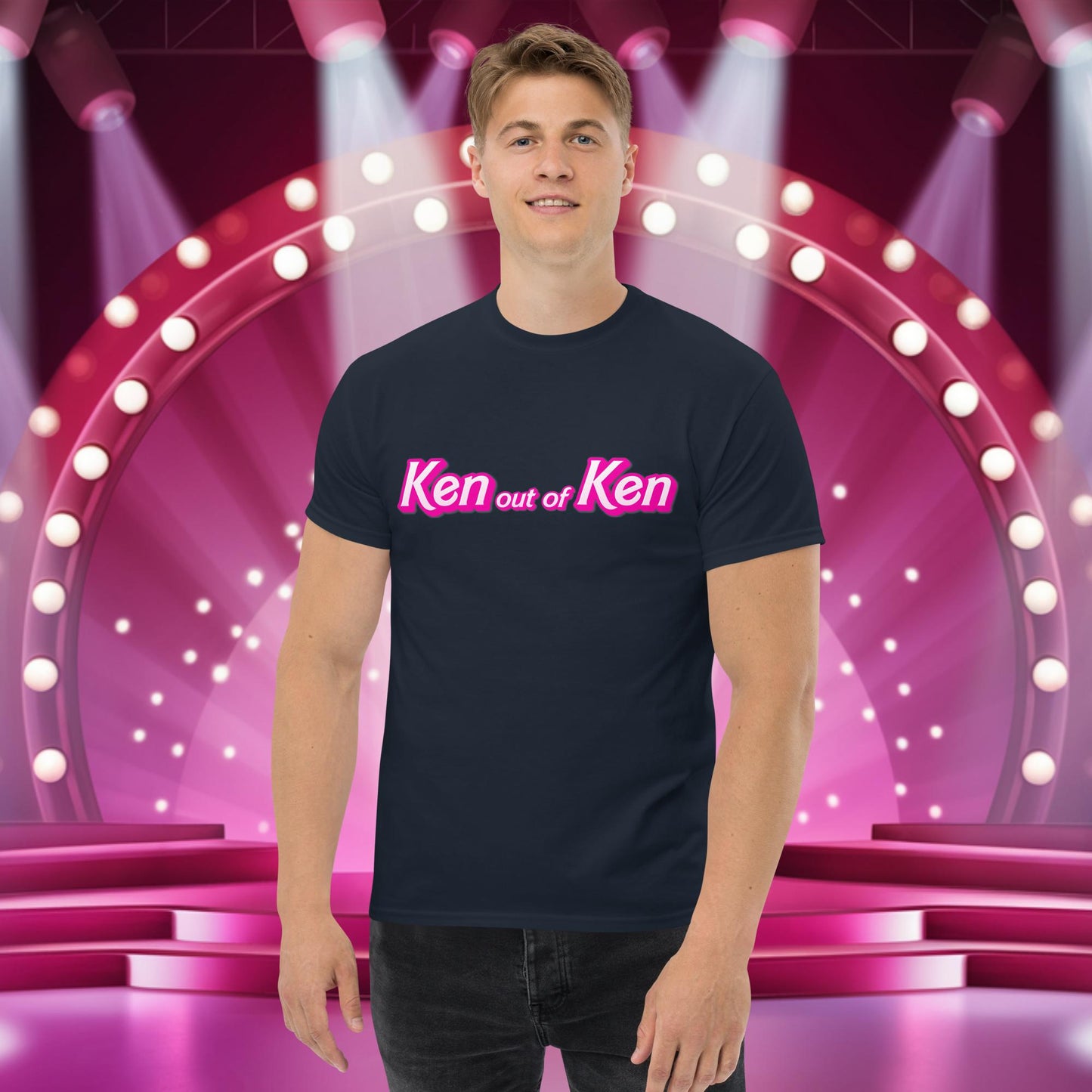Ken out of Ken Barbie Movie tee Navy T-shirts Barbie Ken Movies Next Cult Brand