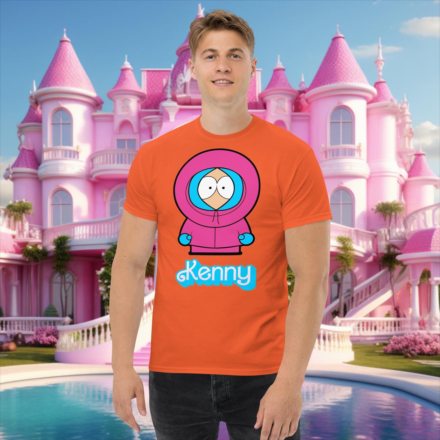 Kenny McCormick Ken Ryan Gosling Barbie South Park Kenny classic tee Orange T-shirts Barbie Ken Kenny Movies South Park TV Shows Next Cult Brand
