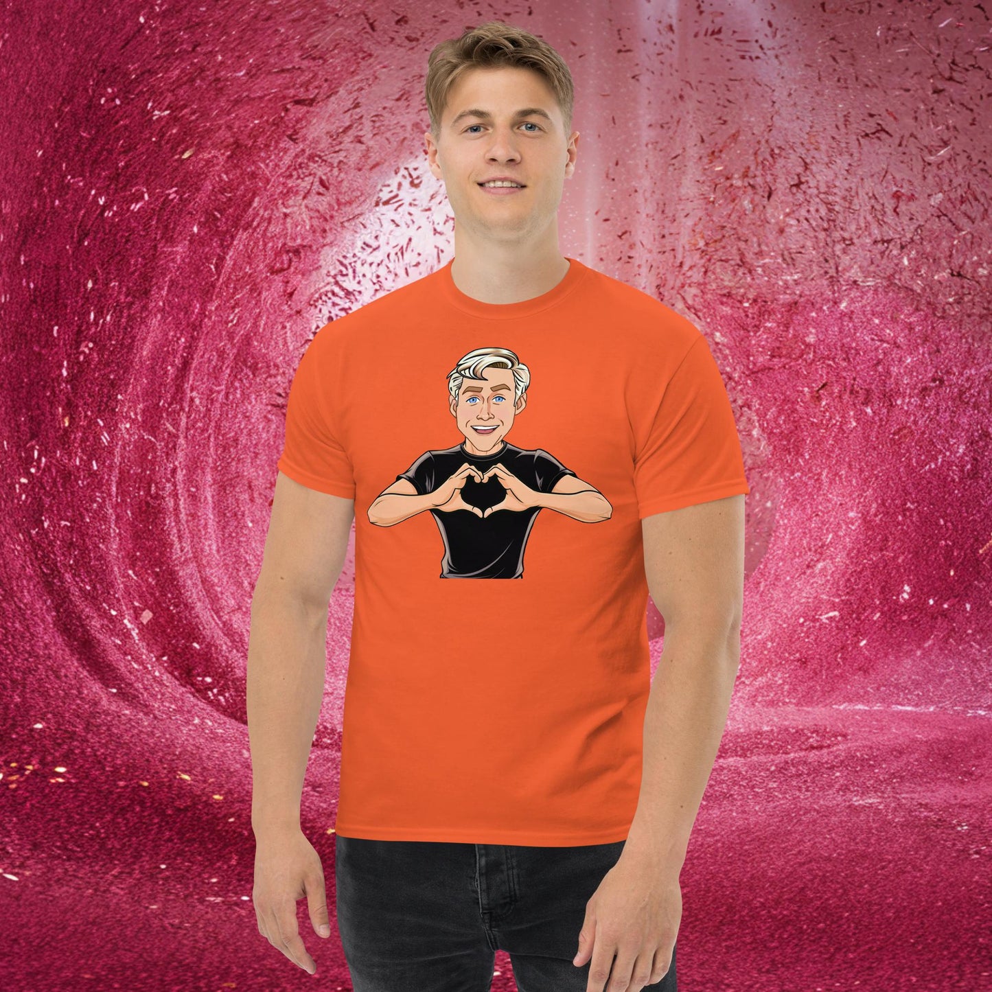 I Love Ryan Gosling Ken Barbie Movie I am Kenough tee Orange T-shirts Barbie Celebrities Ken Movies Ryan Gosling Next Cult Brand