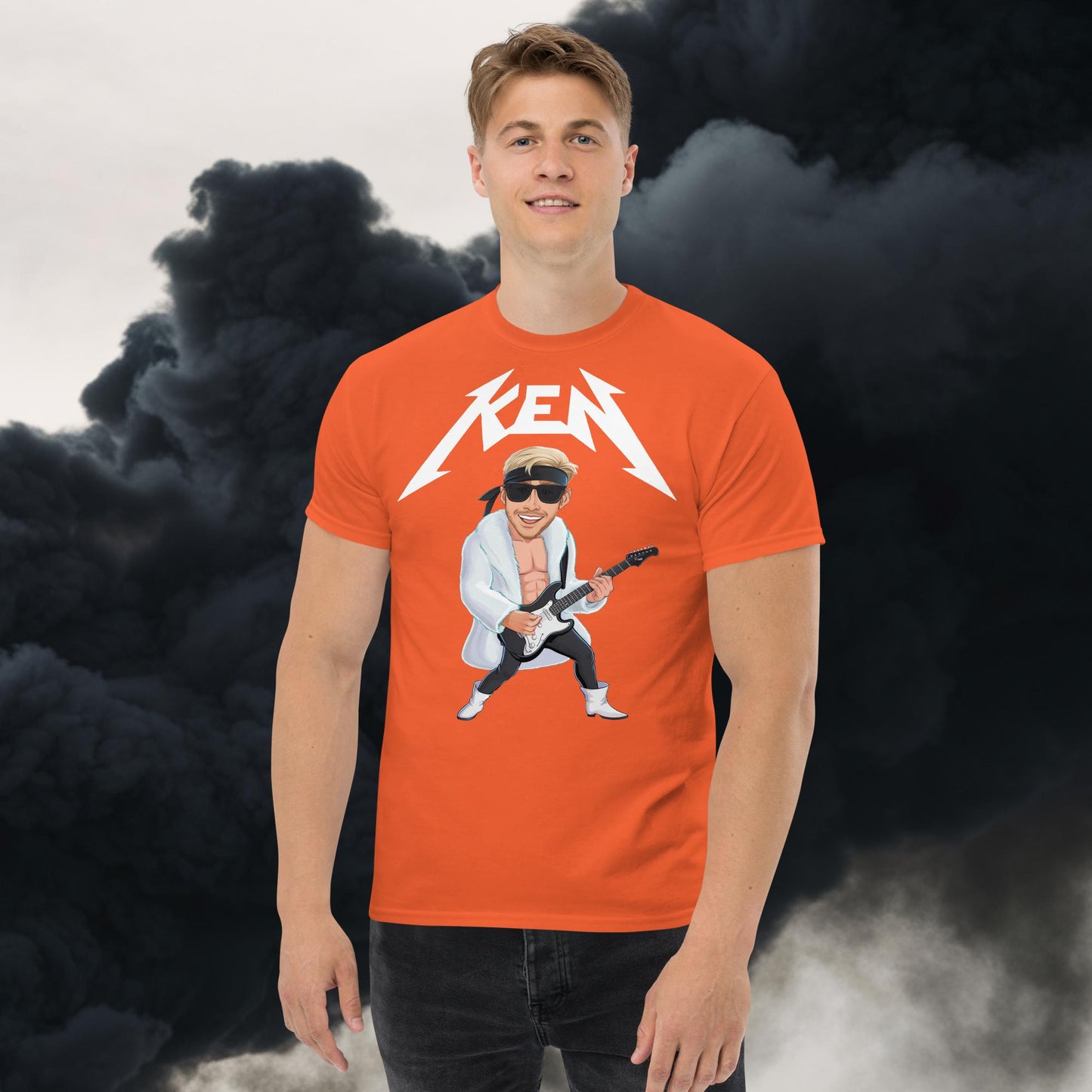 Rockstar Ken Barbie Movie Ryan Gosling tee Orange T-shirts Barbie Celebrities Ken Movies Ryan Gosling Next Cult Brand
