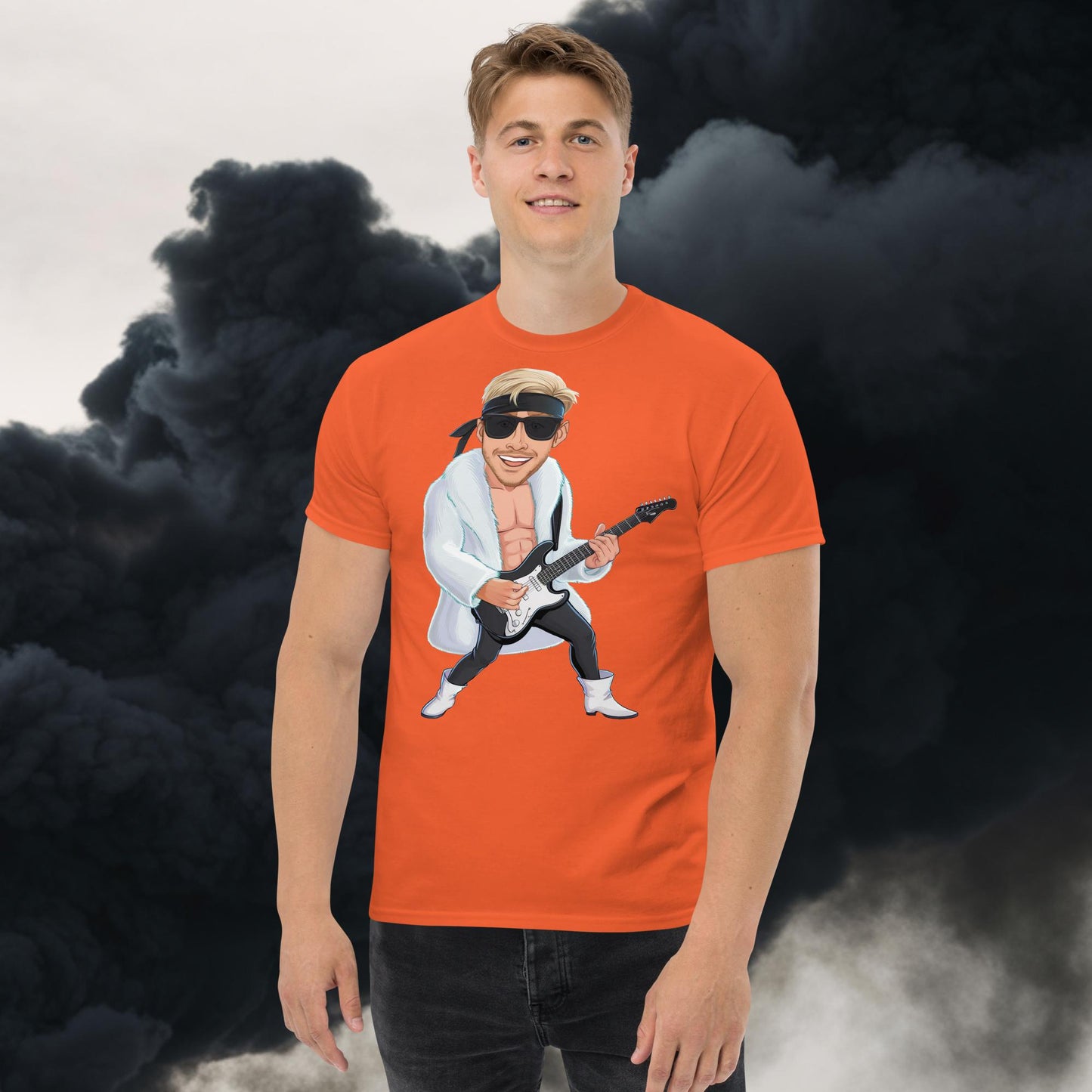 Rockstar Rock Music tee Orange T-shirts Barbie Celebrities Ken Movies Music Rock Music Ryan Gosling Next Cult Brand