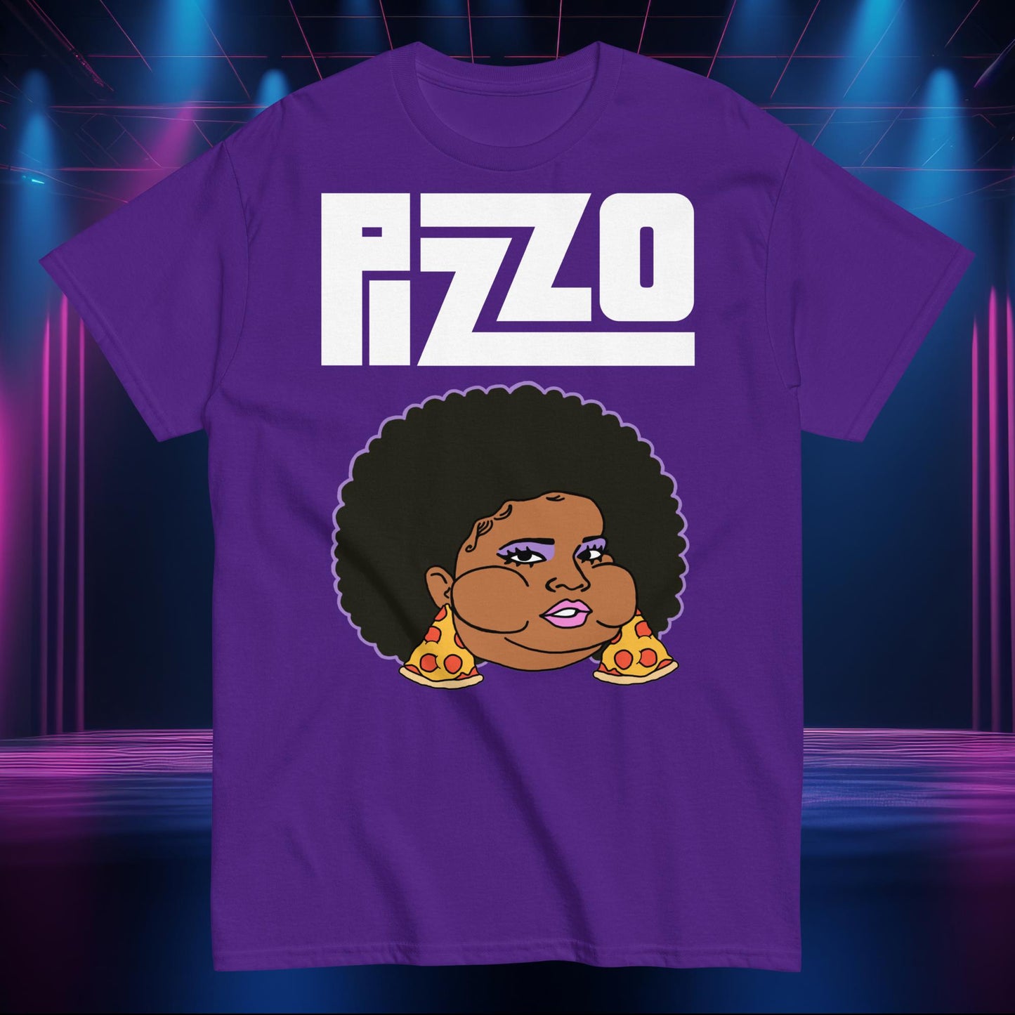 Pizzo Lizzo Pizza Lizzo Merch Lizzo Gift Body Positivity Body empowerment Lizzo T-shirt Purple T-shirts Lizzo Music Next Cult Brand