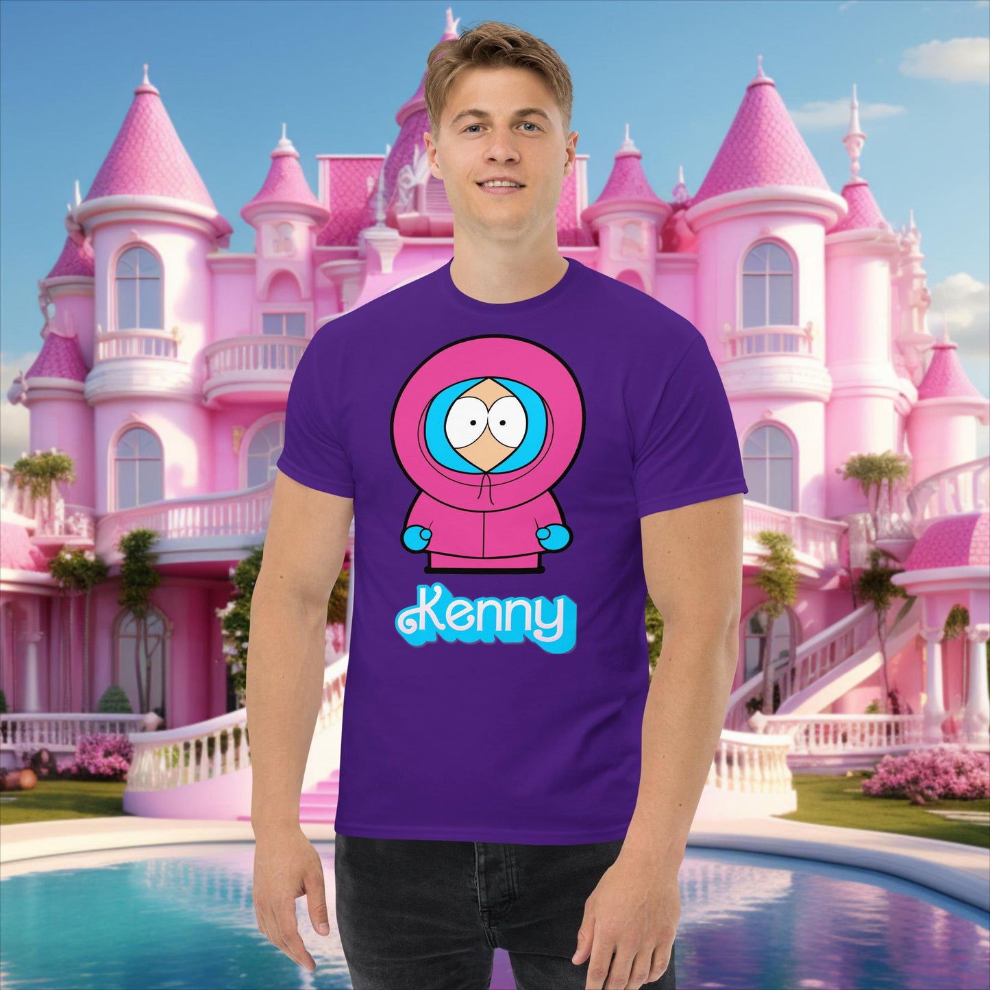 Kenny McCormick Ken Ryan Gosling Barbie South Park Kenny classic tee Purple T-shirts Barbie Ken Kenny Movies South Park TV Shows Next Cult Brand