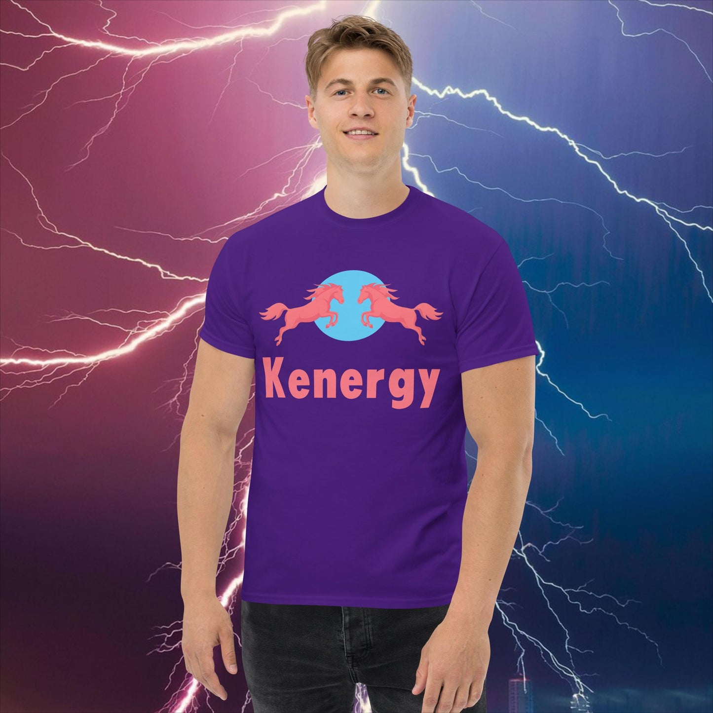 Kenergy Red Bull Ken Barbie Ryan Gosling Kenergy classic tee Purple T-shirts Barbie Ken Kenergy Movies Next Cult Brand
