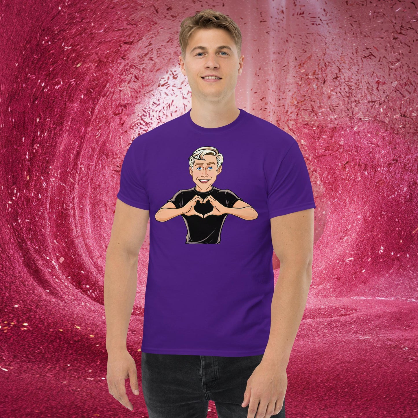 I Love Ryan Gosling Ken Barbie Movie I am Kenough tee Purple T-shirts Barbie Celebrities Ken Movies Ryan Gosling Next Cult Brand