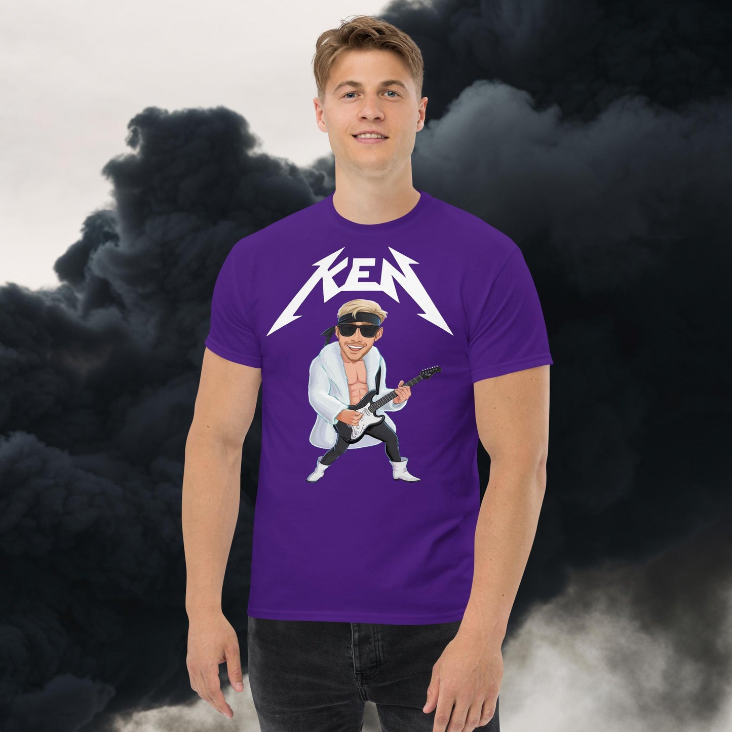 Rockstar Ken Barbie Movie Ryan Gosling tee Purple T-shirts Barbie Celebrities Ken Movies Ryan Gosling Next Cult Brand