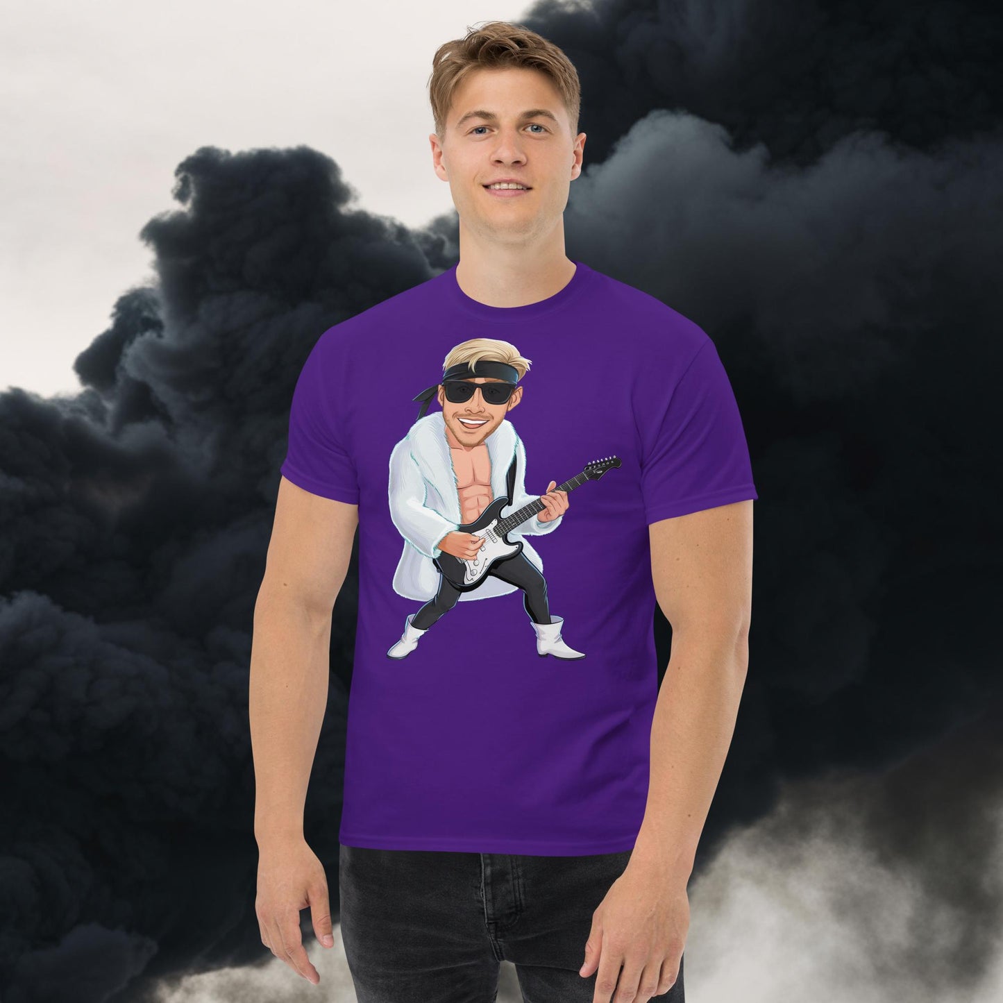 Rockstar Rock Music tee Purple T-shirts Barbie Celebrities Ken Movies Music Rock Music Ryan Gosling Next Cult Brand