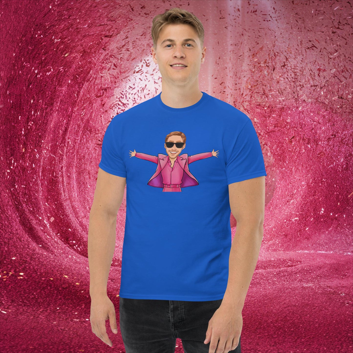 Ken Barbie Ryan Gosling I'm Just Ken classic tee Royal T-shirts Barbie Celebrities Ken Movies Ryan Gosling Next Cult Brand