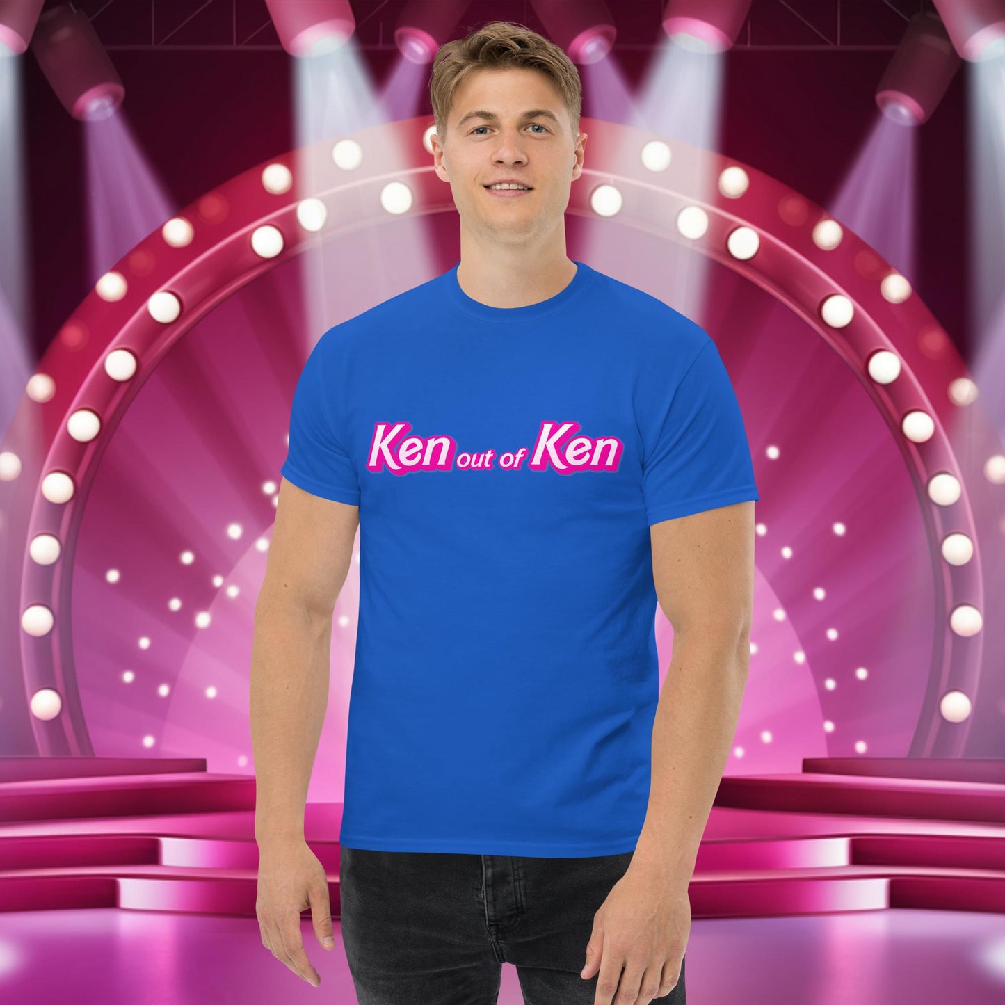 Ken out of Ken Barbie Movie tee Royal T-shirts Barbie Ken Movies Next Cult Brand