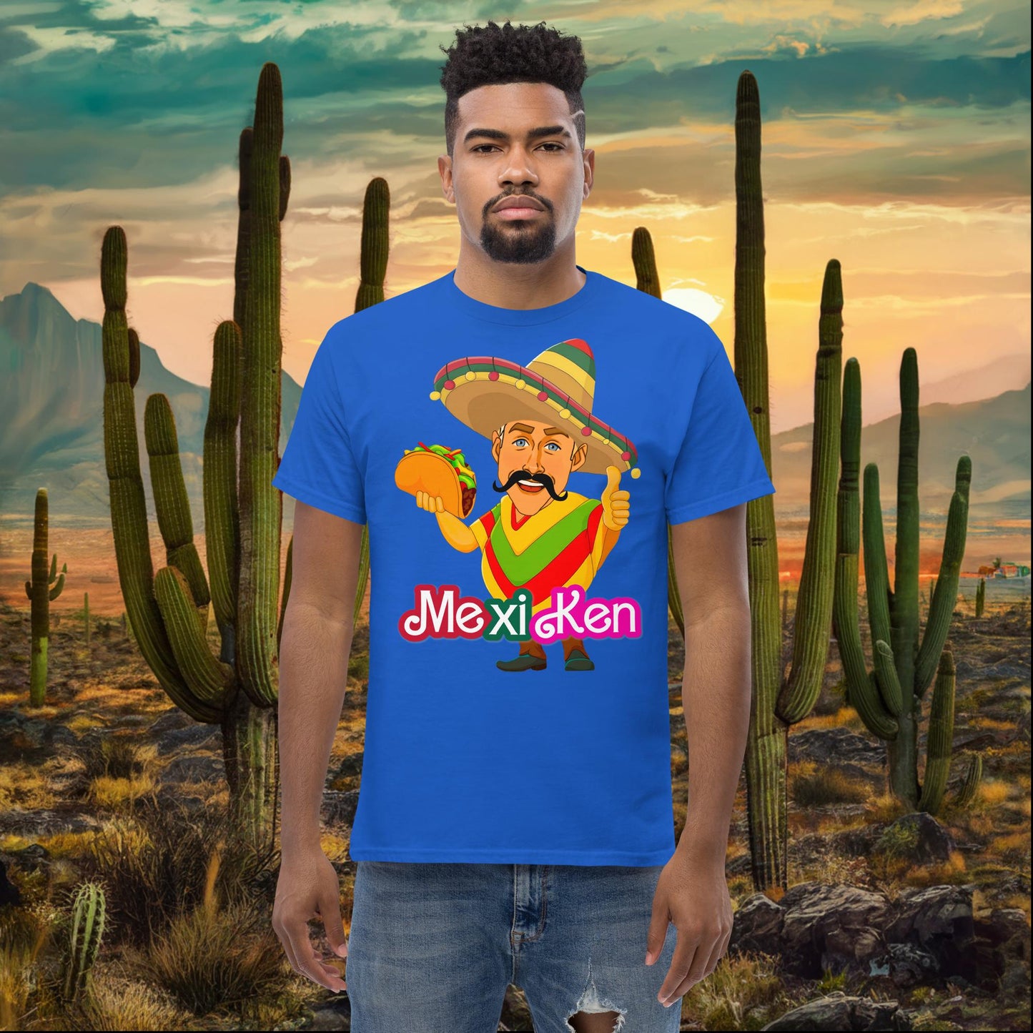 MexiKen Ken Barbie Movie Ryan Gosling Mexican tee Royal T-shirts Barbie Celebrities Ken Mexico Movies Ryan Gosling Next Cult Brand